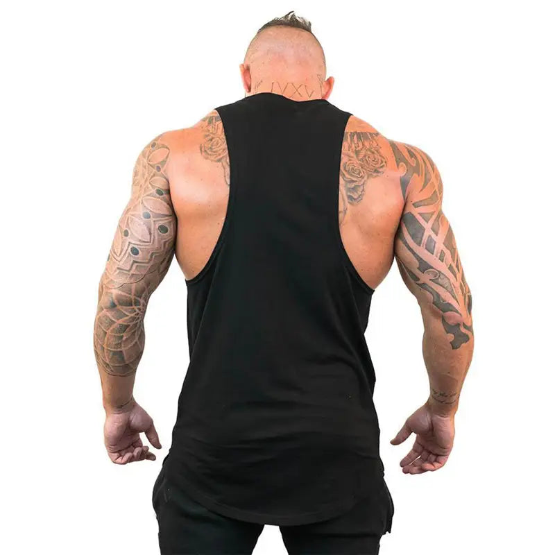 Brand Gym Clothing Mens Bodybuilding Hooded Tank Top Cotton