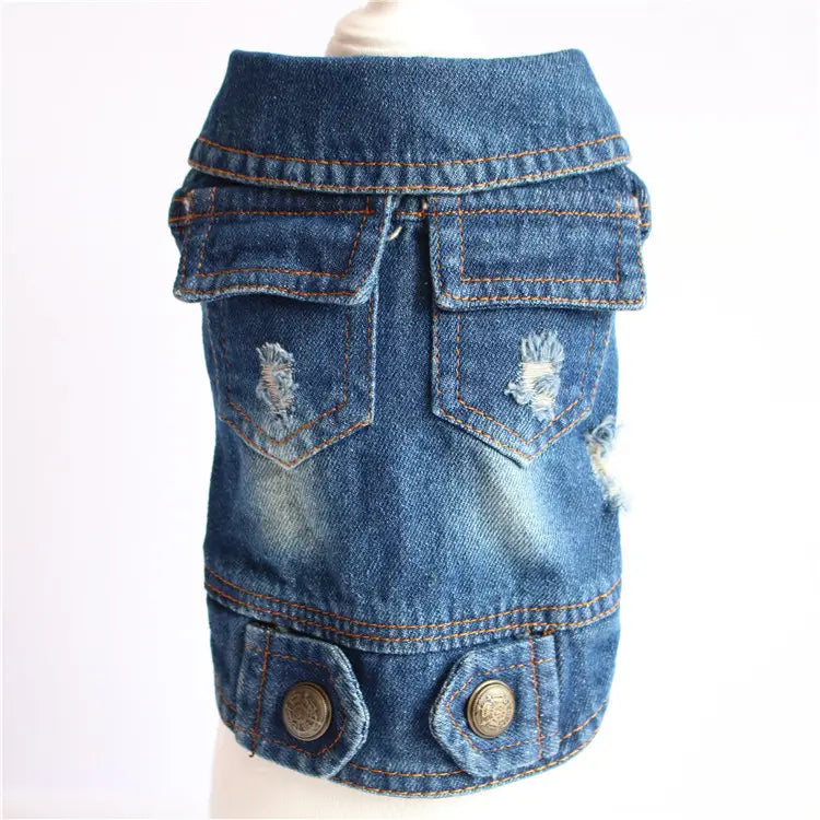 Denim Cat Clothes for Cats Fashion Cat Coat Jeans Jacket