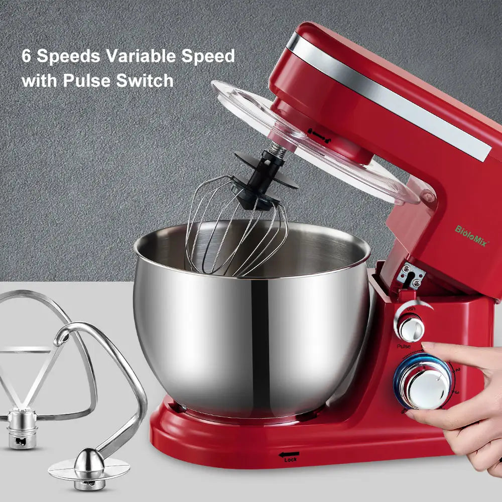 BioloMix 6L/5L Mixer Planetary 6-speed Kitchen Food Blender
