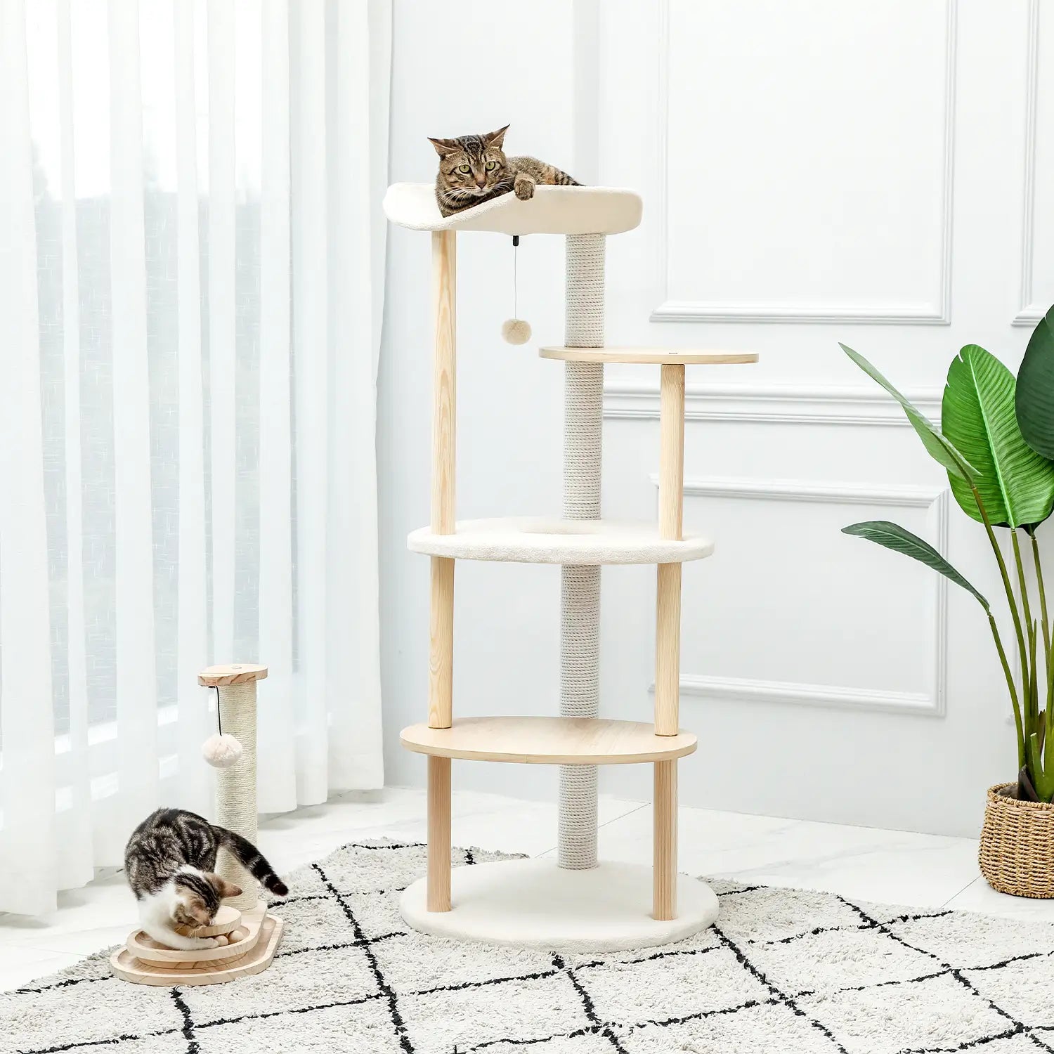 Luxury Cat Tree Large Climbing Frame Multi-Layer Scratching