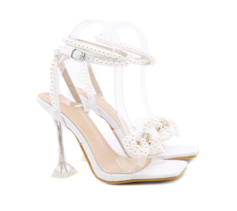 Eilyken New Women Sandals 2023 Summer Sexy Perspex Crystal