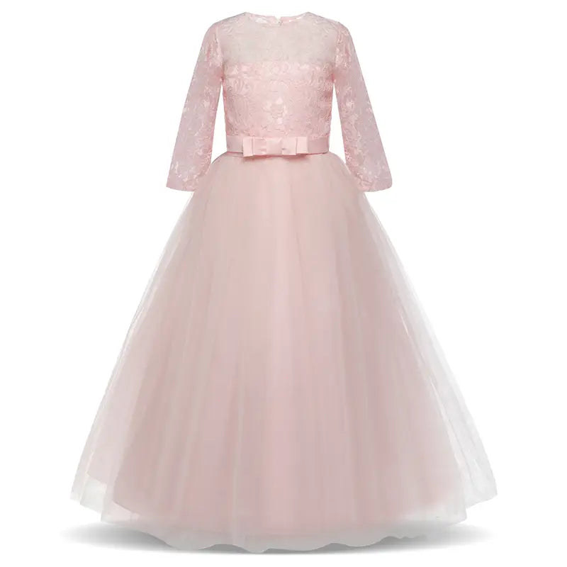 Teen Girl Evening Party Long Dress 5-14Y Girl Formal School
