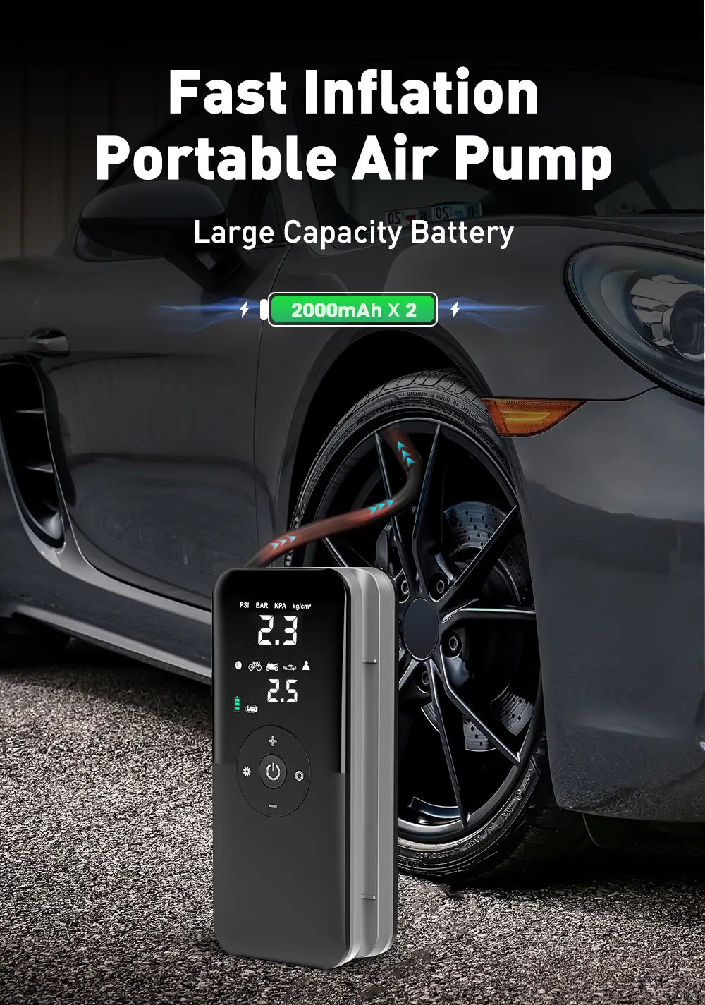 Air Compressor 12v Air Pump For Car Portable Tyre Inflator