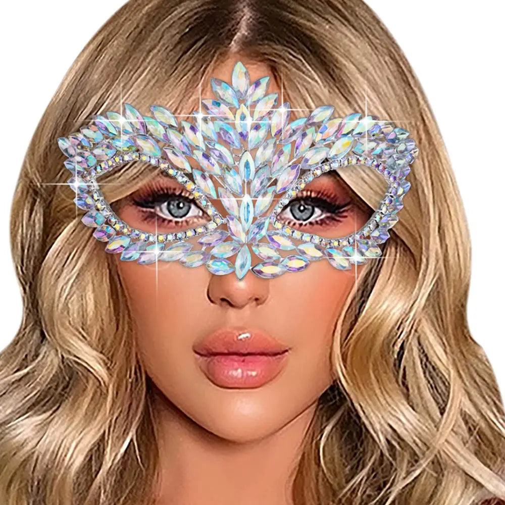 Stonefans Masquerade Mask for Crystal Venetian Party Decor