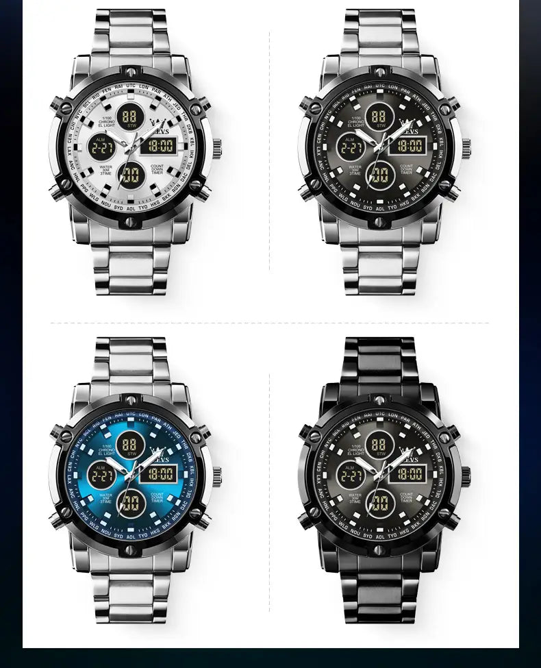 OLEVS Men&#39;s Watches Original Multifunctional Wlectronic