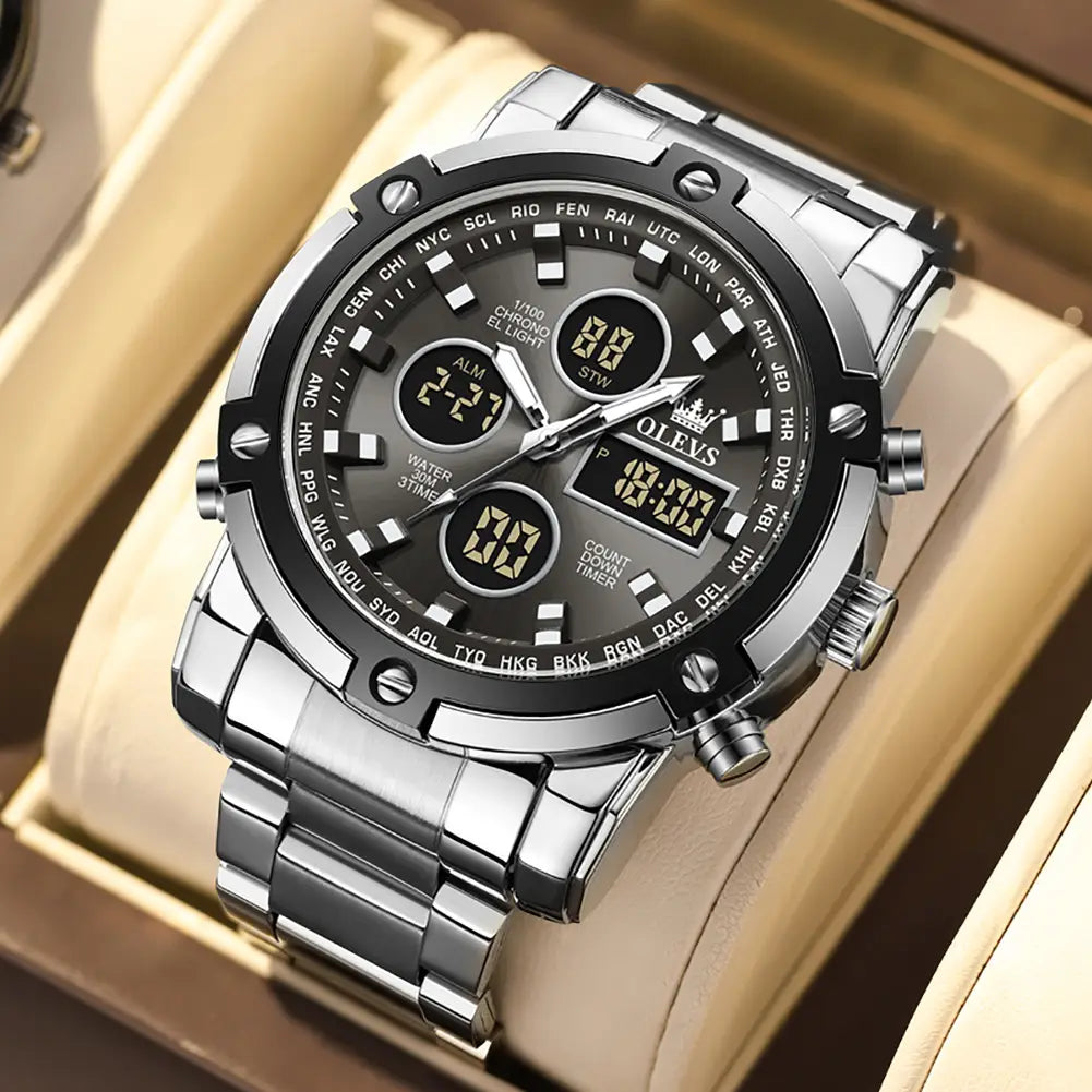 OLEVS Men&#39;s Watches Original Multifunctional Wlectronic