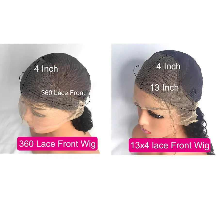 360 Lace Frontal Human Hair Wigs Pre Plucked For Black Women