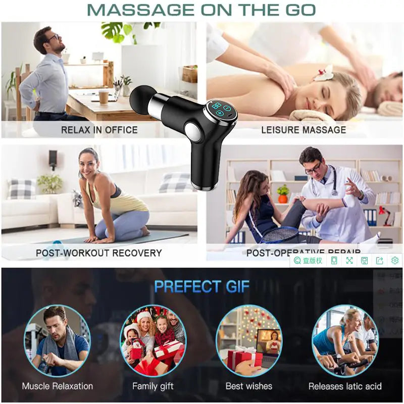 Massage Gun 32 Speed Deep Tissue Percussion Muscle Massager