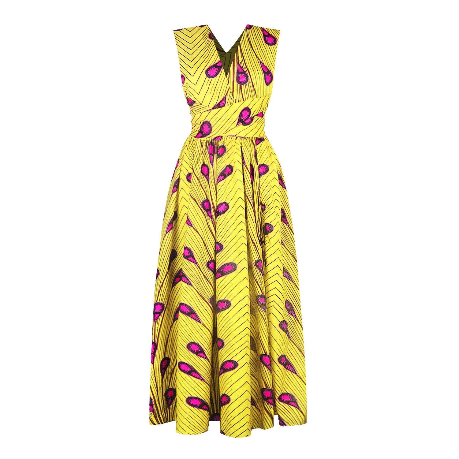 MD 2023 New African Print Dresses For Women Plus Size 3XL 4XL Long