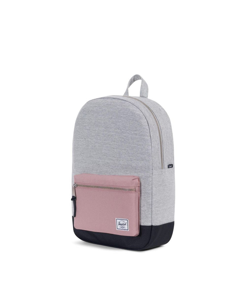 herschel pink and grey backpack