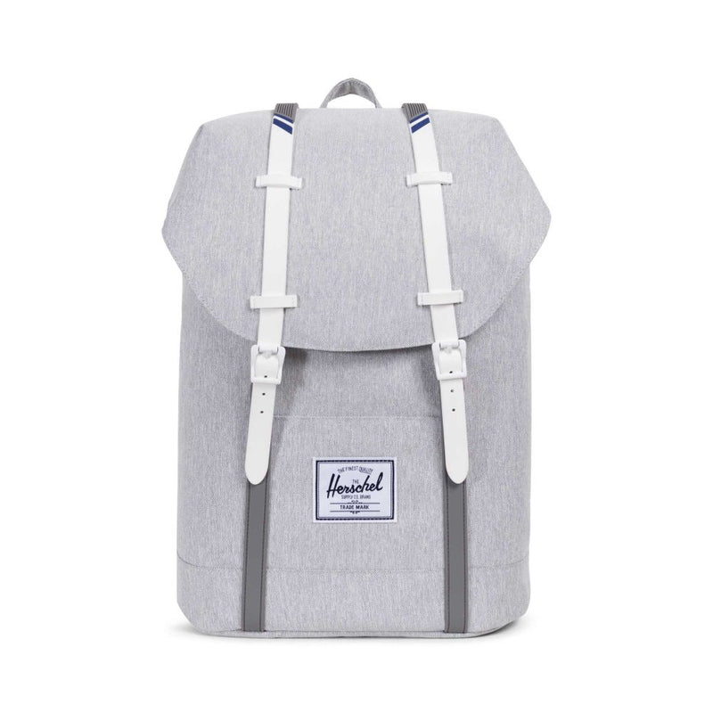 Herschel Supply Co. - Retreat Backpack, Light Grey/Crosshatch/White/Bl ...