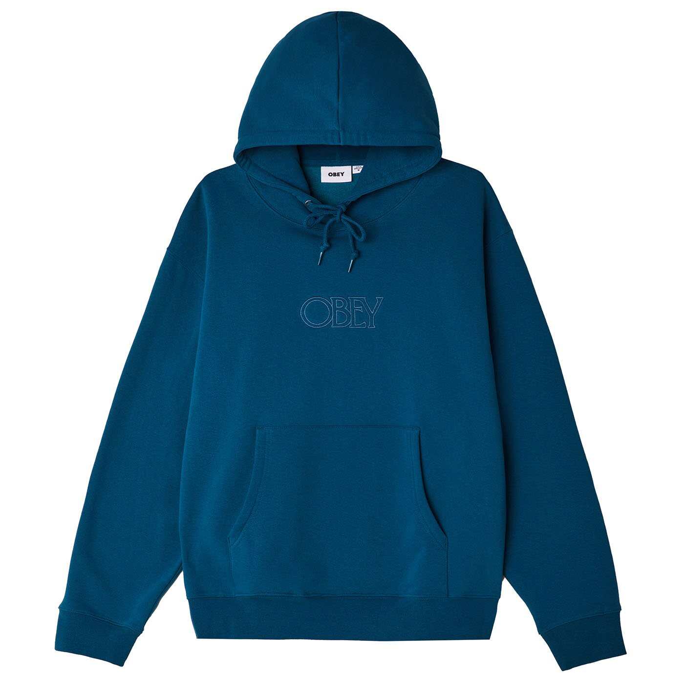 OBEY No Evil Men s Pullover Hood Blue Sapphire