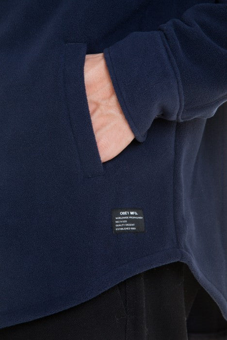 OBEY - Lafayette Men's Fleece Shirt, Dark Navy – The Giant Peach