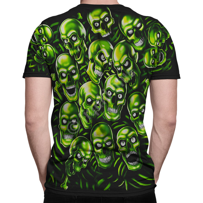 green skull t shirt