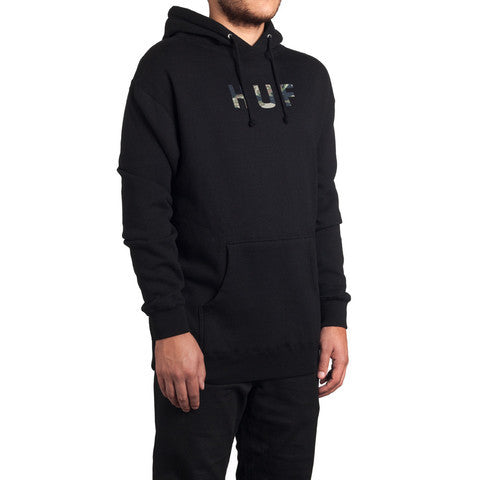 HUF - Original Logo Tiger Camo Pullover Hoodie, Black – The Giant Peach