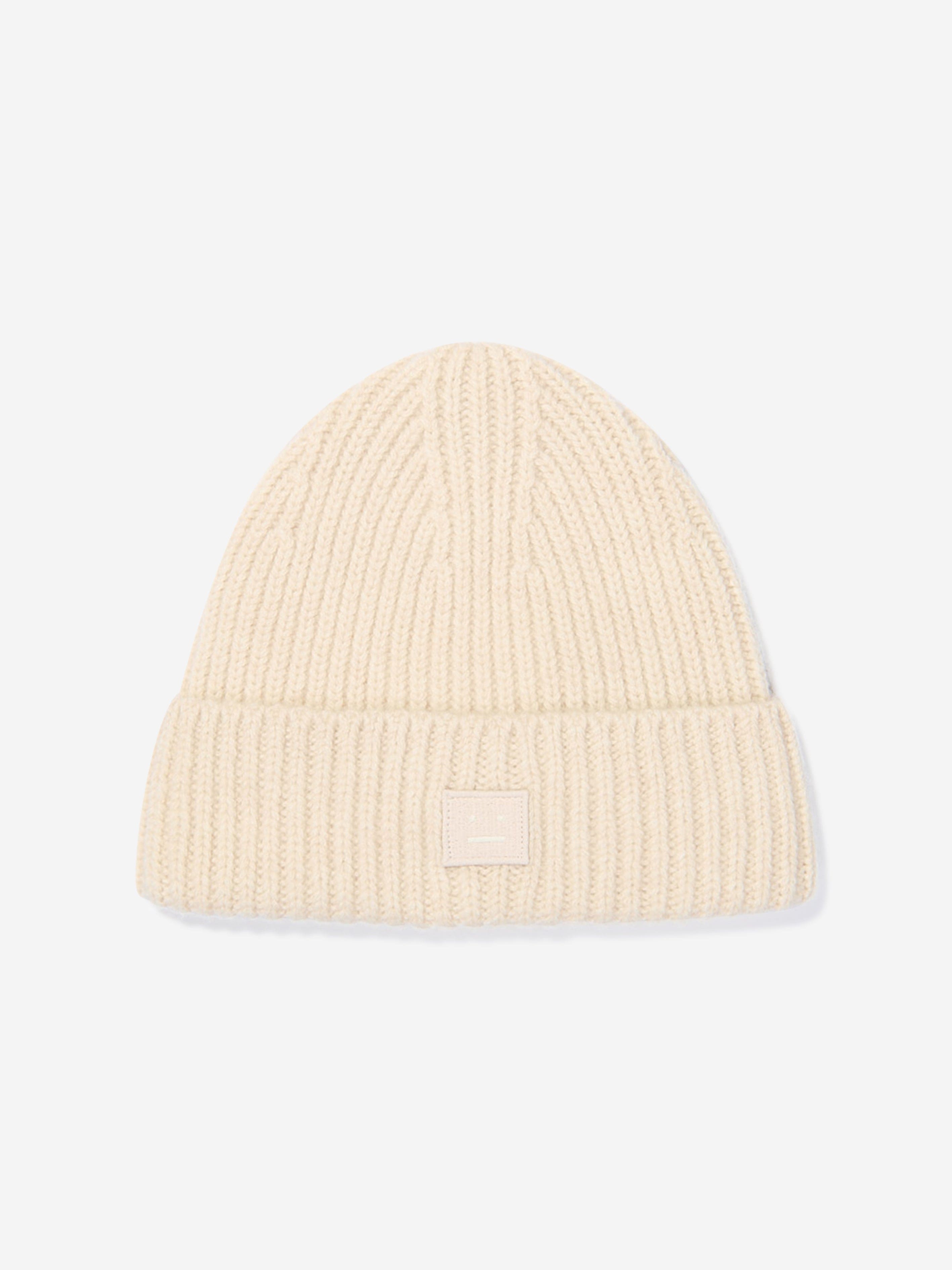 Acne Studios Babies' Kids Wool Knitted Beanie Hat In Neutral