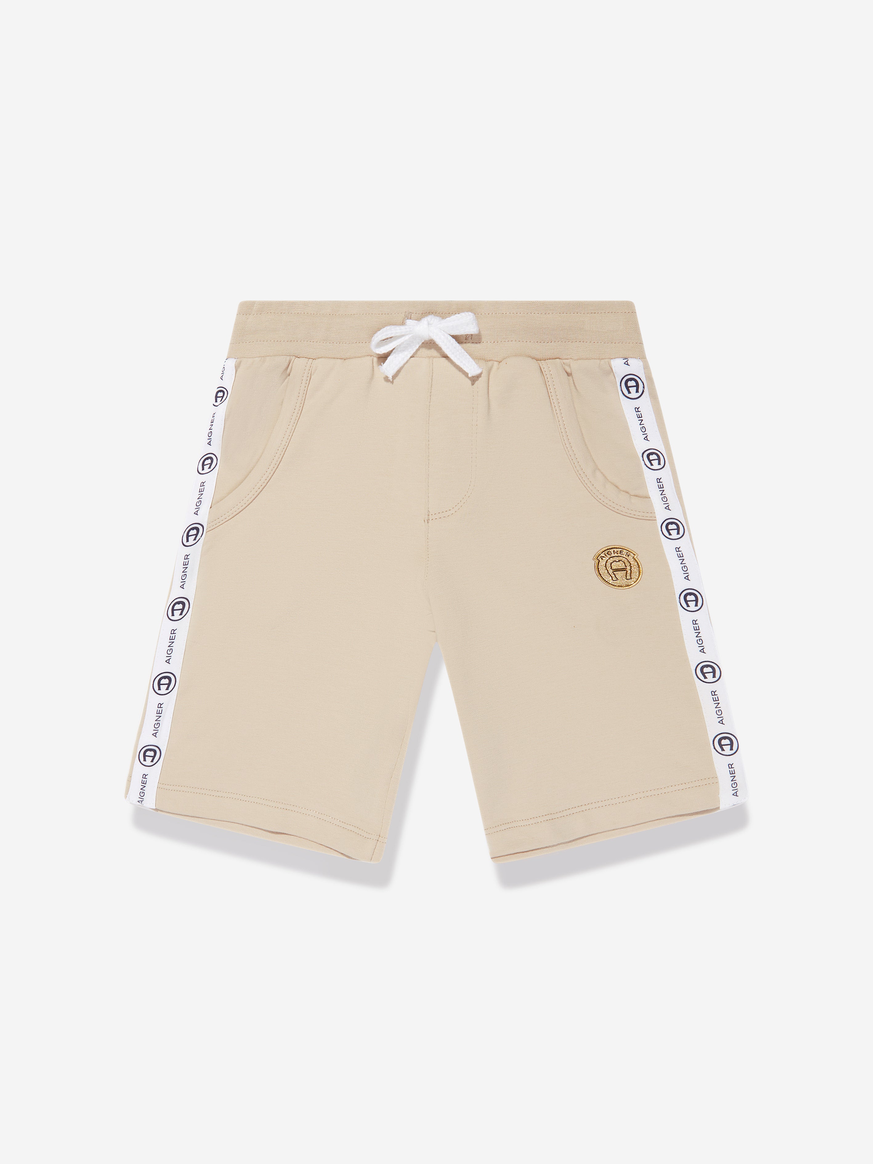 Aigner Kids' Boys Logo Shorts In Neutral