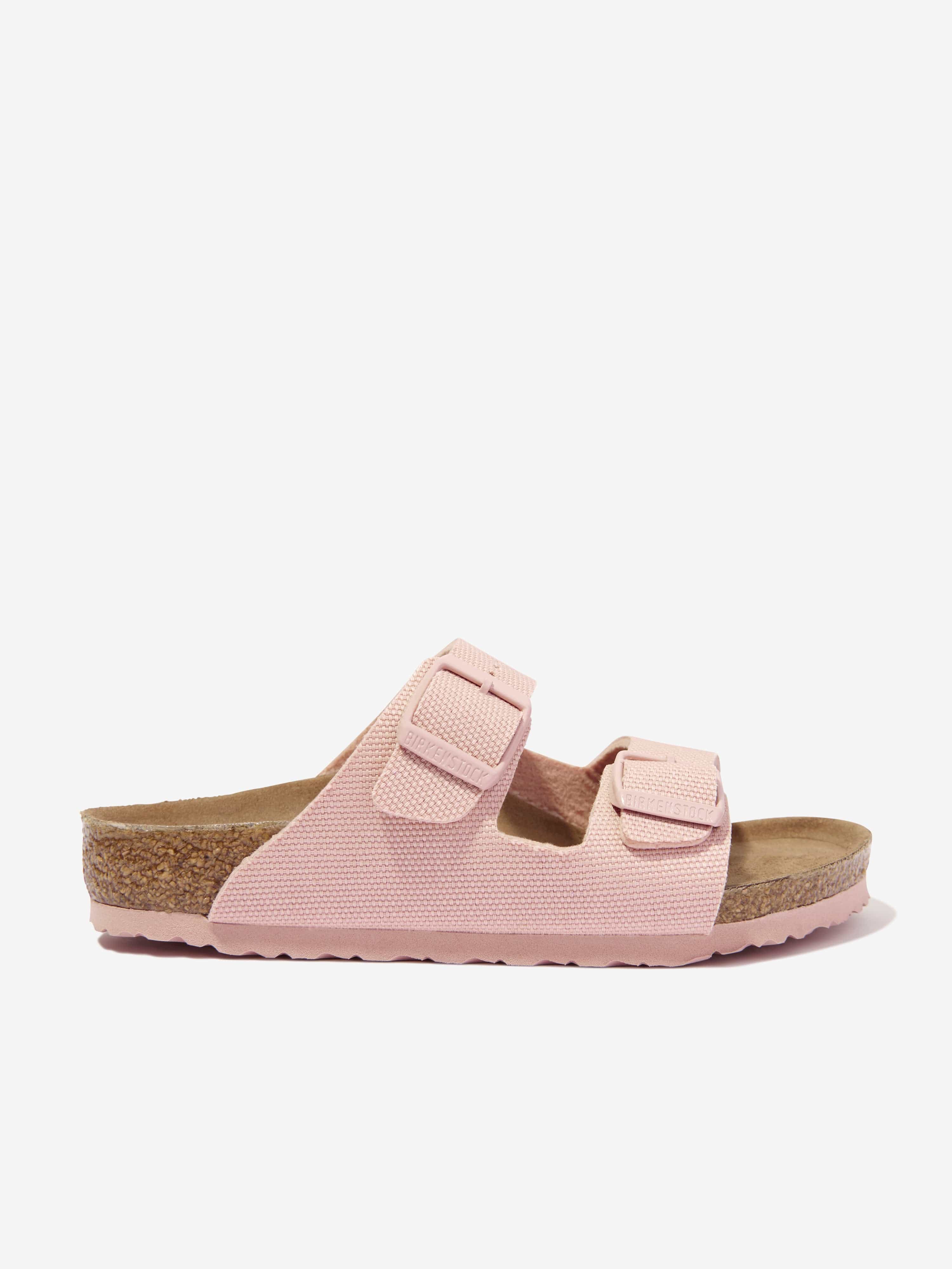 Birkenstock Kids' Girls Arizona Tex Canvas Sandals In Pink