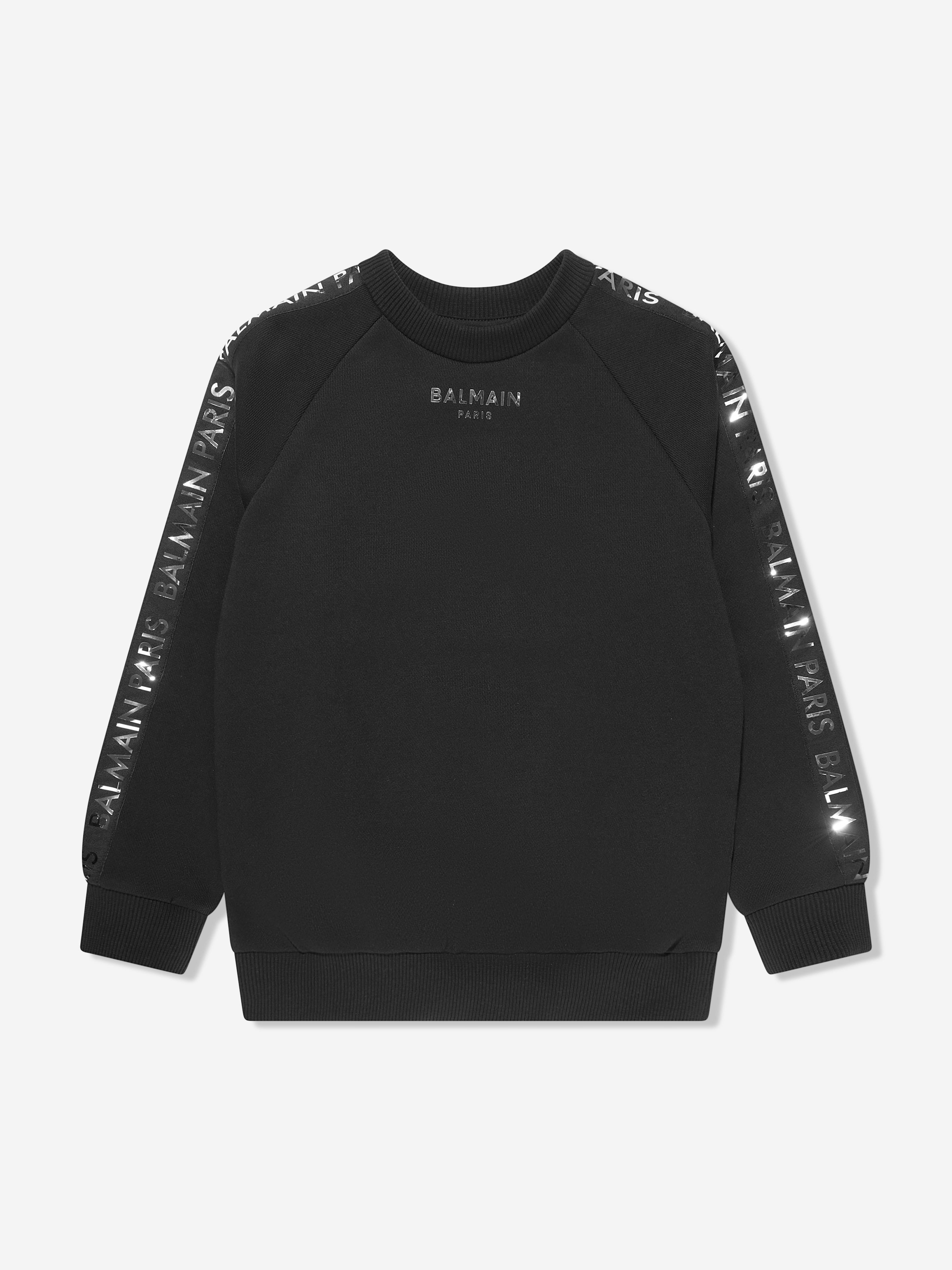 Balmain Kids' Boys Logo Sweatshirt In Black