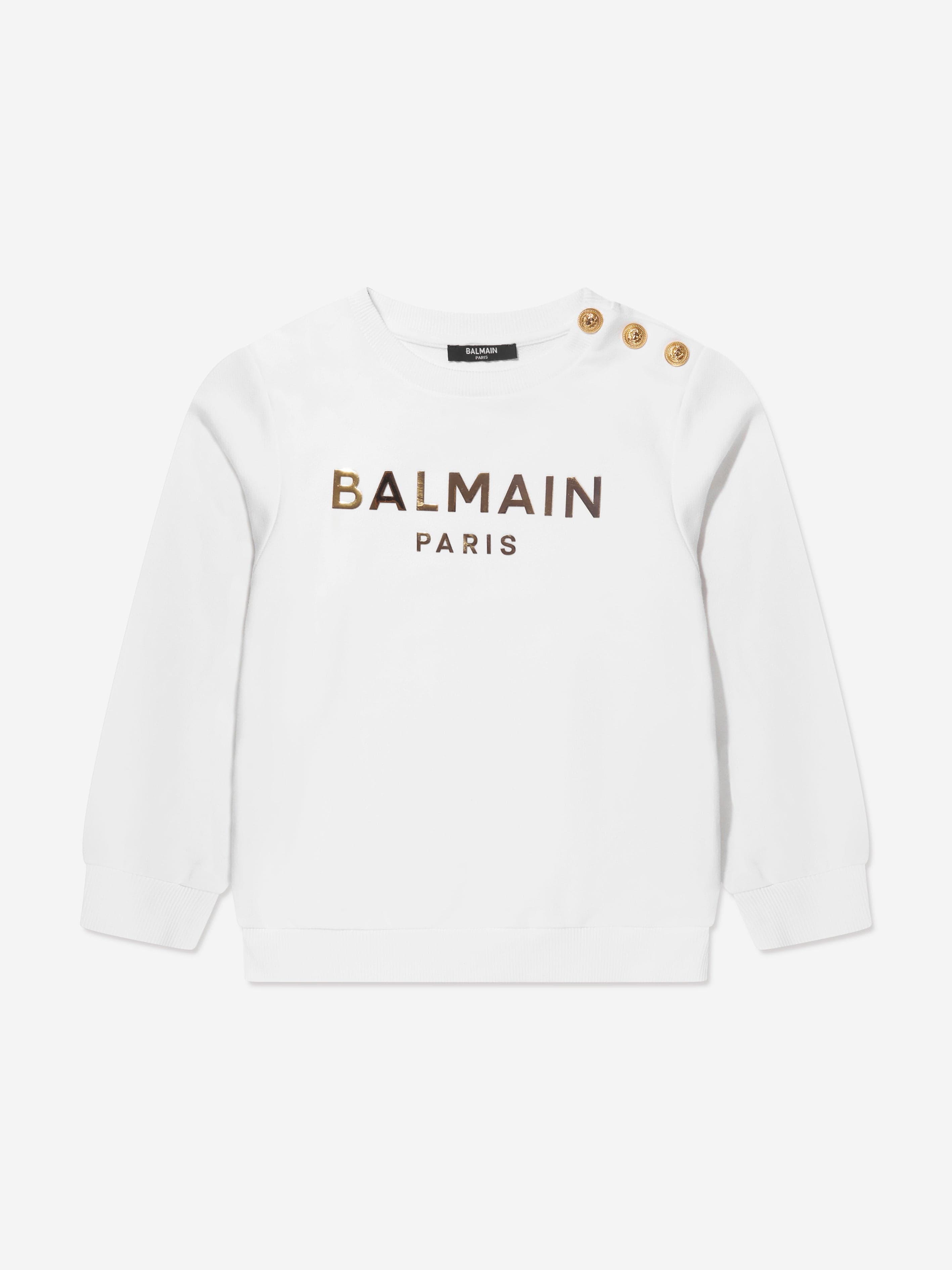 Balmain Kids' Boys Logo Sweatshirt In White