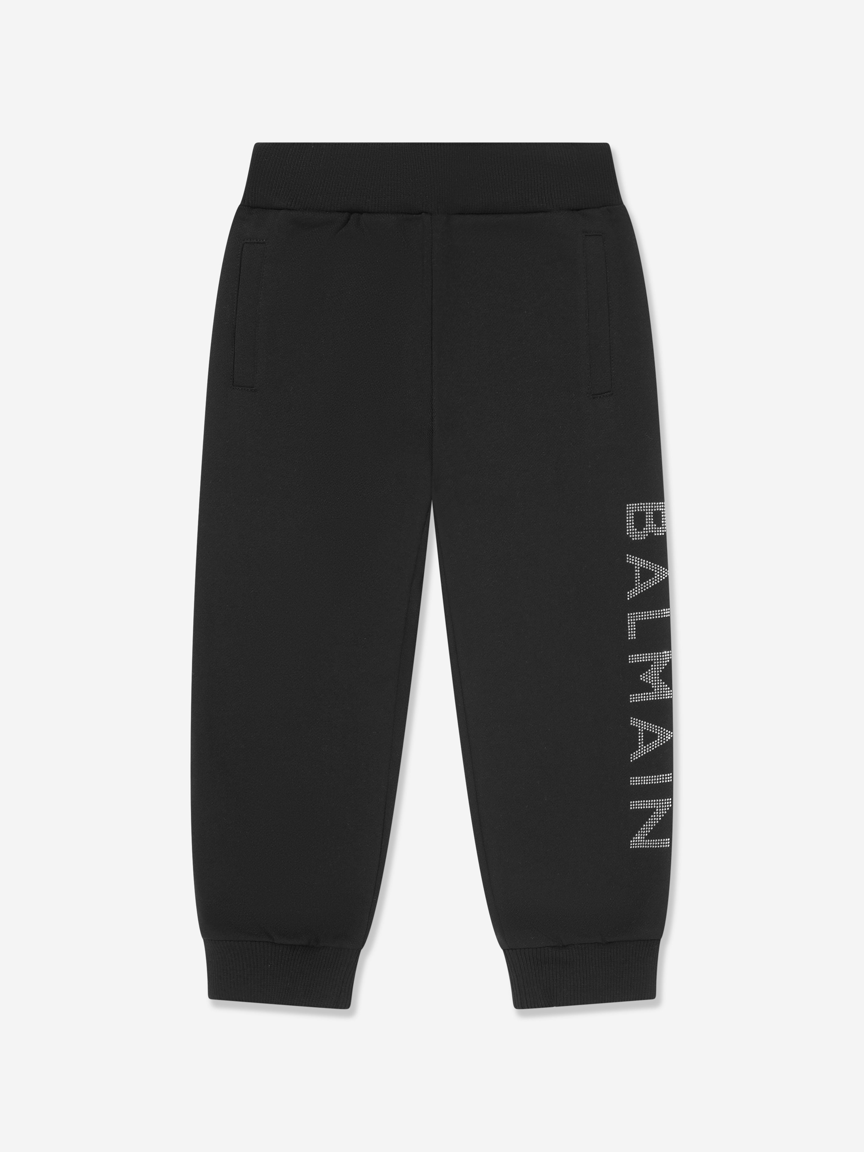 Balmain Kids' Boys Logo Joggers In Black