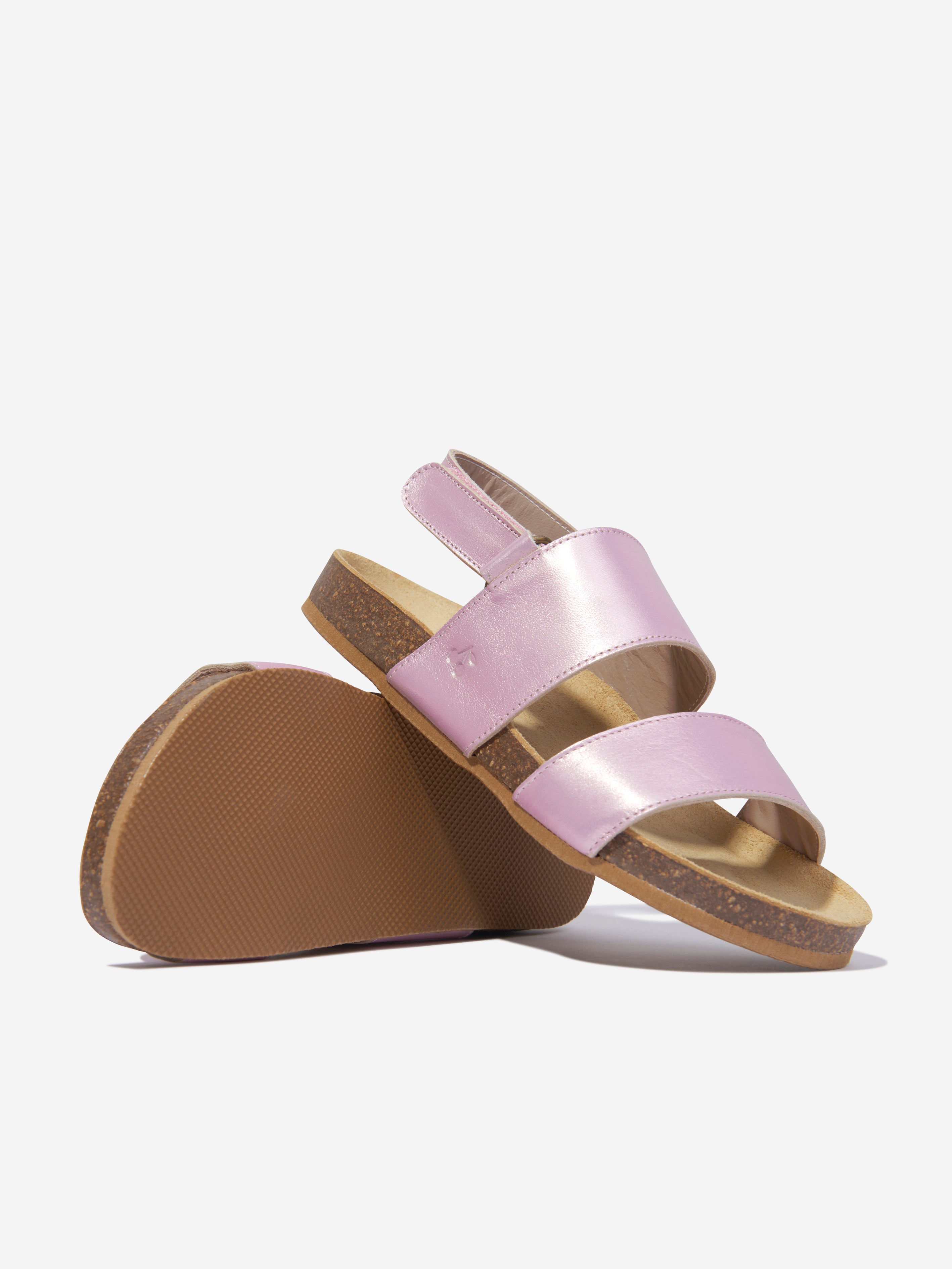 Bonpoint Babies' Girls Agostino Leather Sandals In Pink