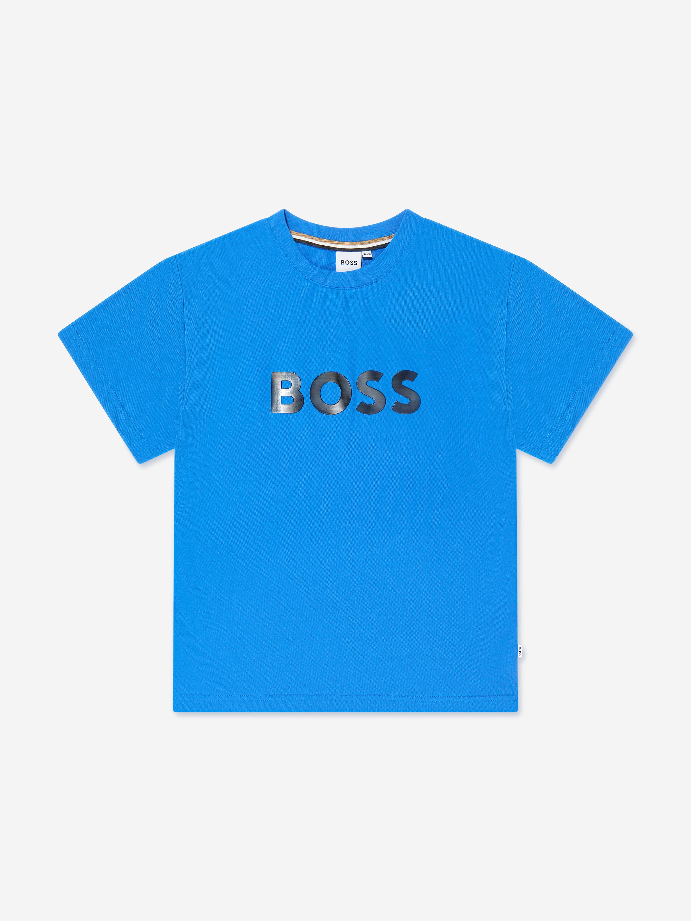 Hugo Boss Kids' Boys Logo Print T-shirt In Brown