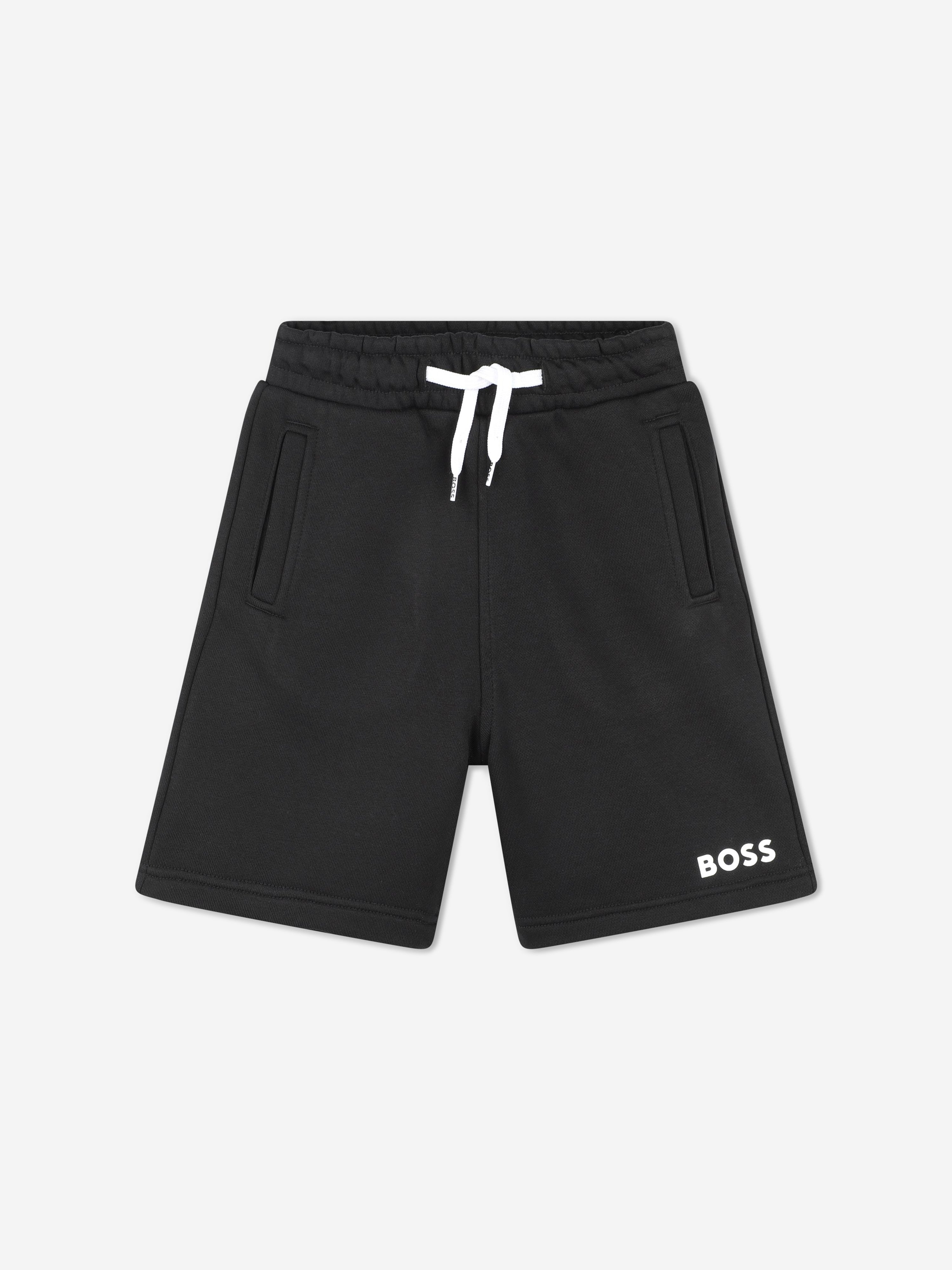 Hugo Boss Babies' Boys Logo Print Shorts In Black