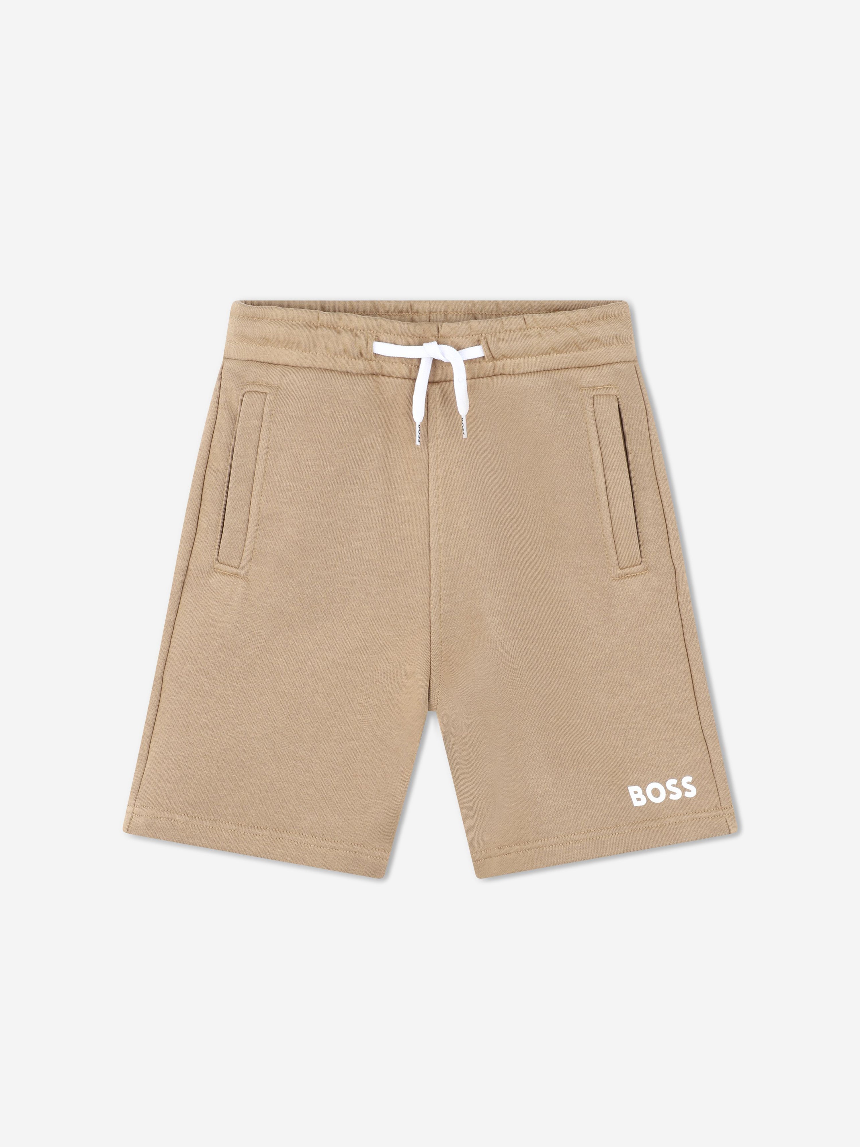 Hugo Boss Babies' Boys Logo Print Shorts In Neutral