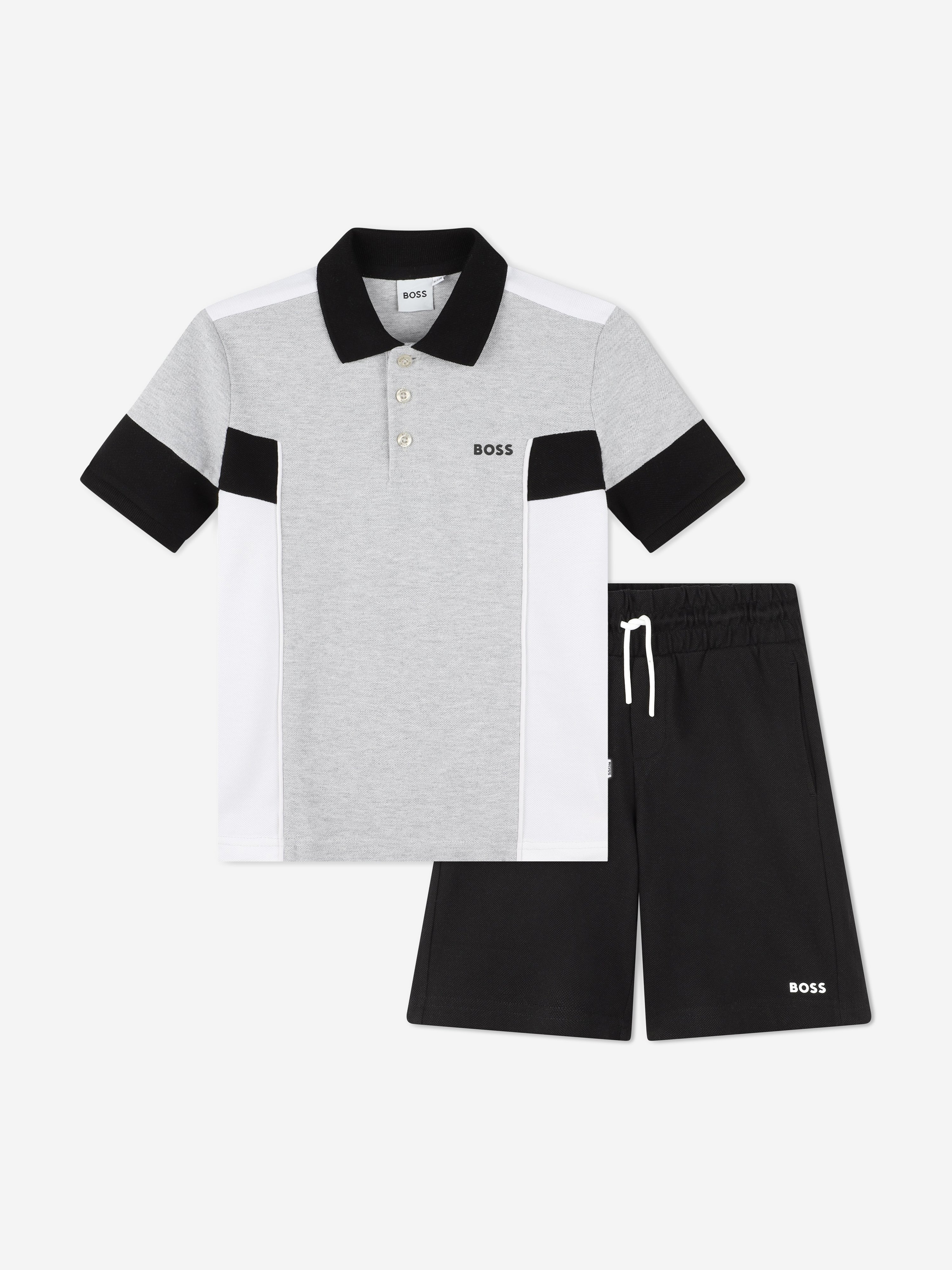 Hugo Boss Babies' Boys Polo Shirt And Shorts Set In Multi
