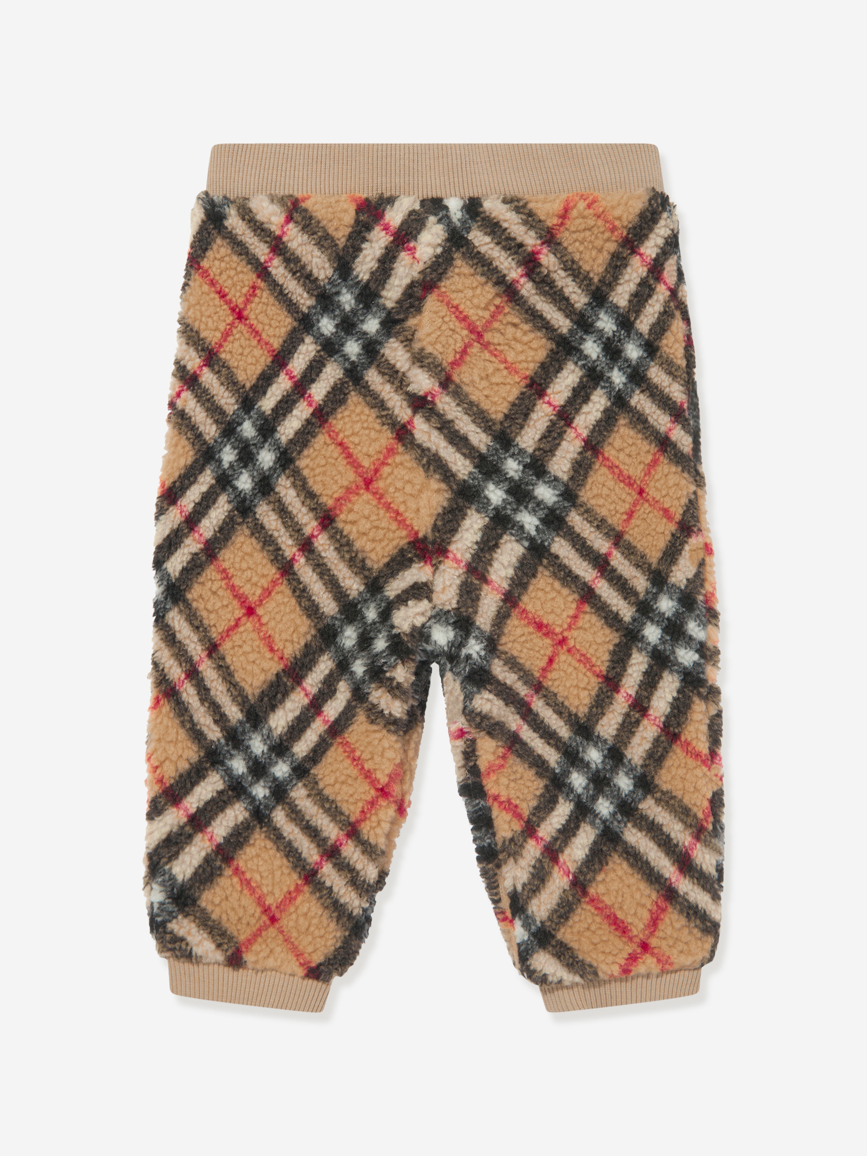Burberry Baby Boys Archive Check Edgar Joggers In Brown
