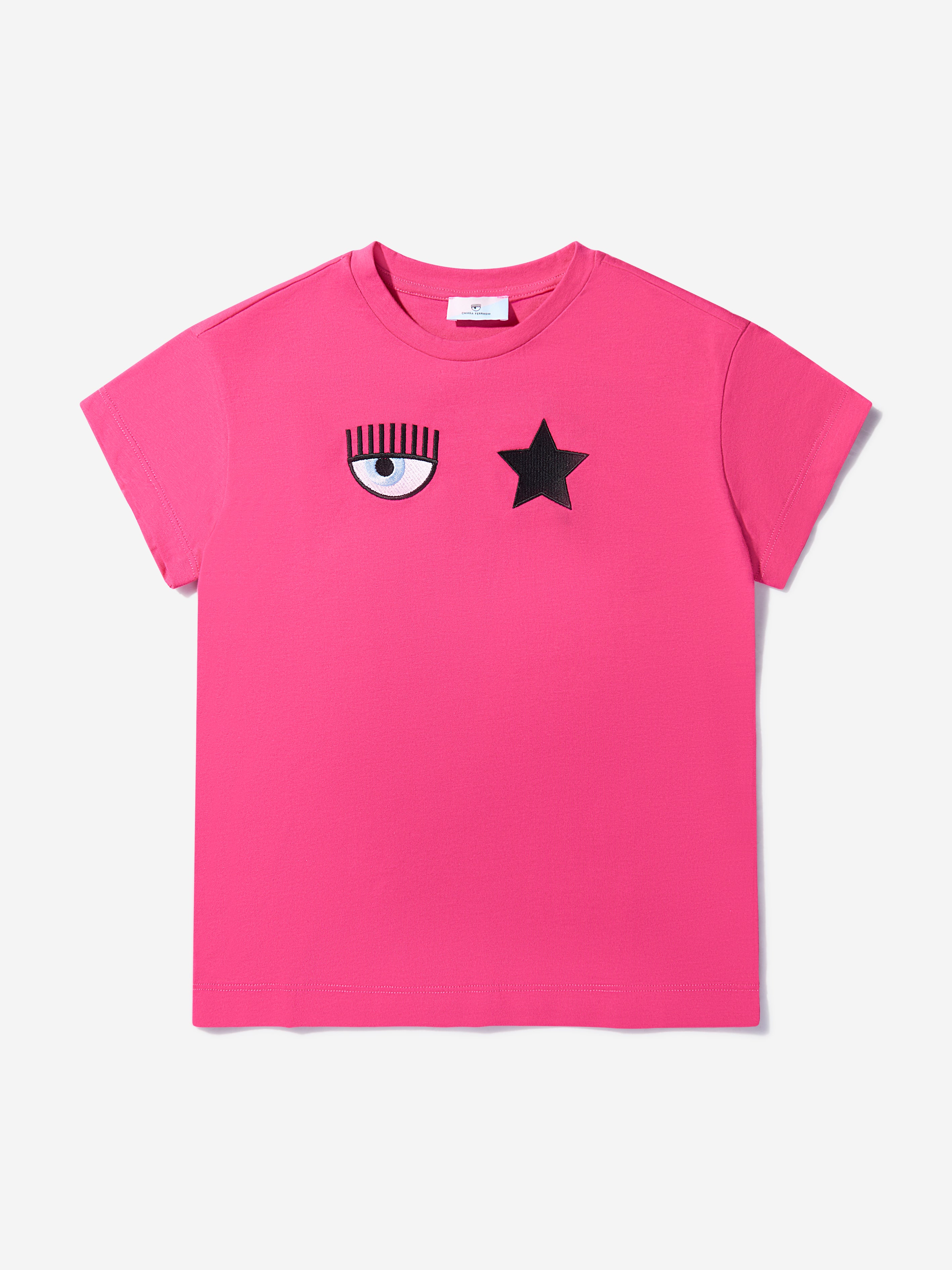 Chiara Ferragni Kids' Girls Cotton Jersey Maxi T-shirt 8 Yrs Pink