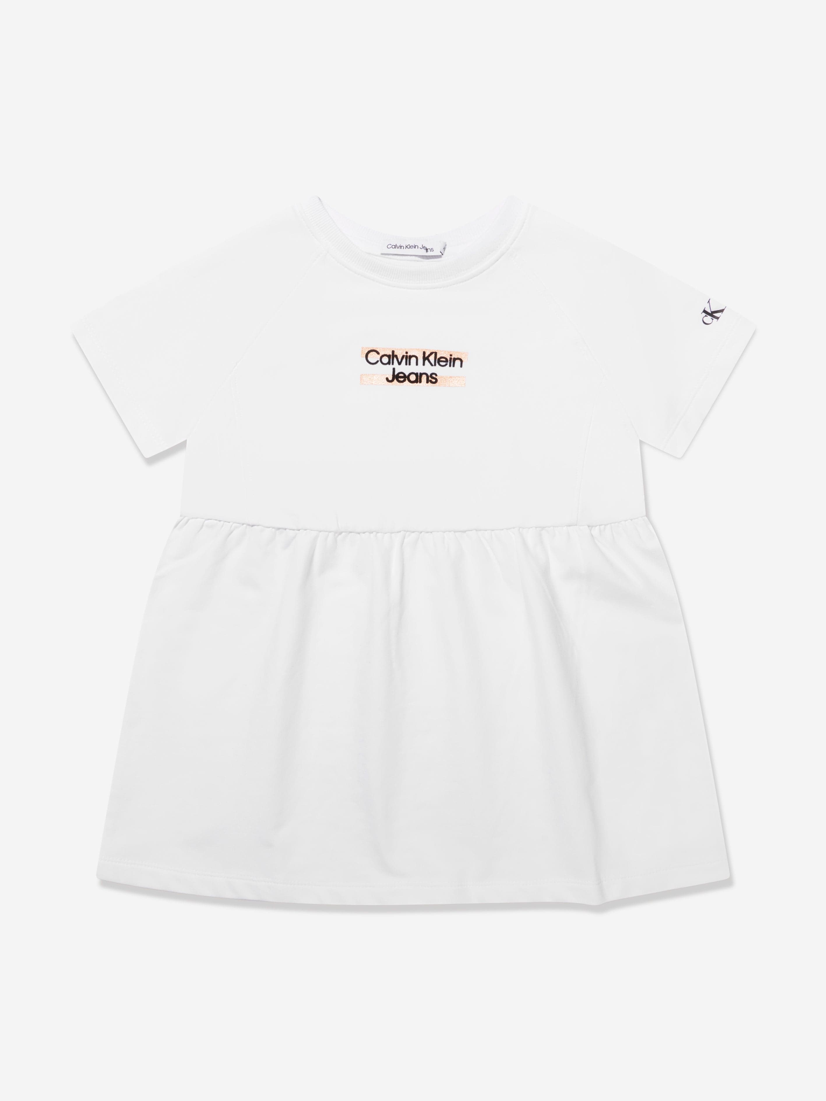 Calvin Klein Jeans Est.1978 Kids' Girls Hero Logo T-shirt In White