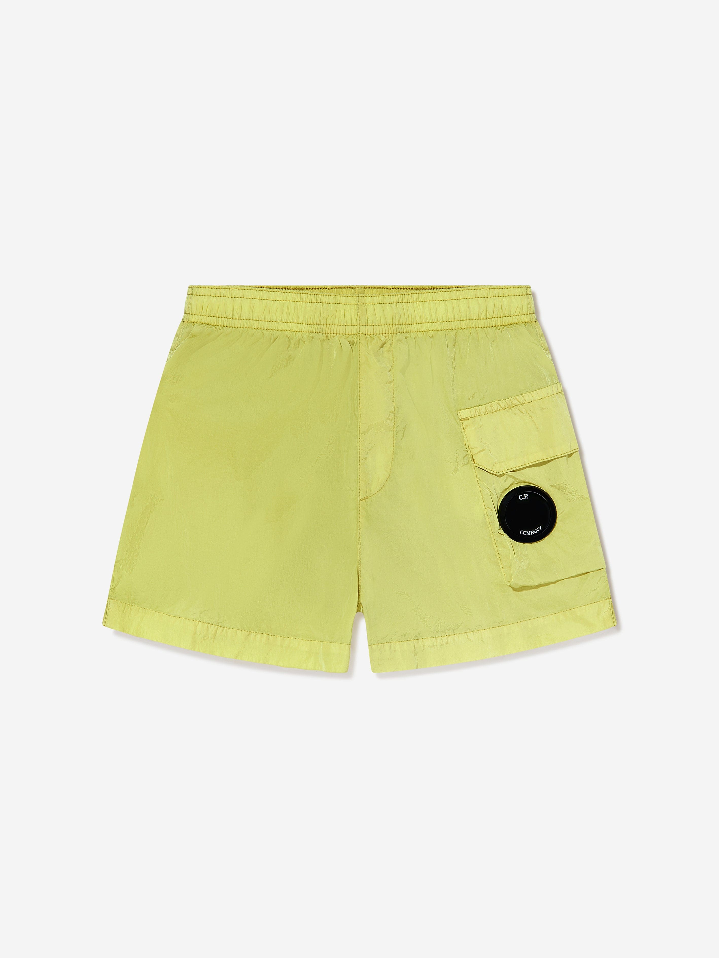 C.p. Company Boys Lens Pocket Swim Shorts In Green