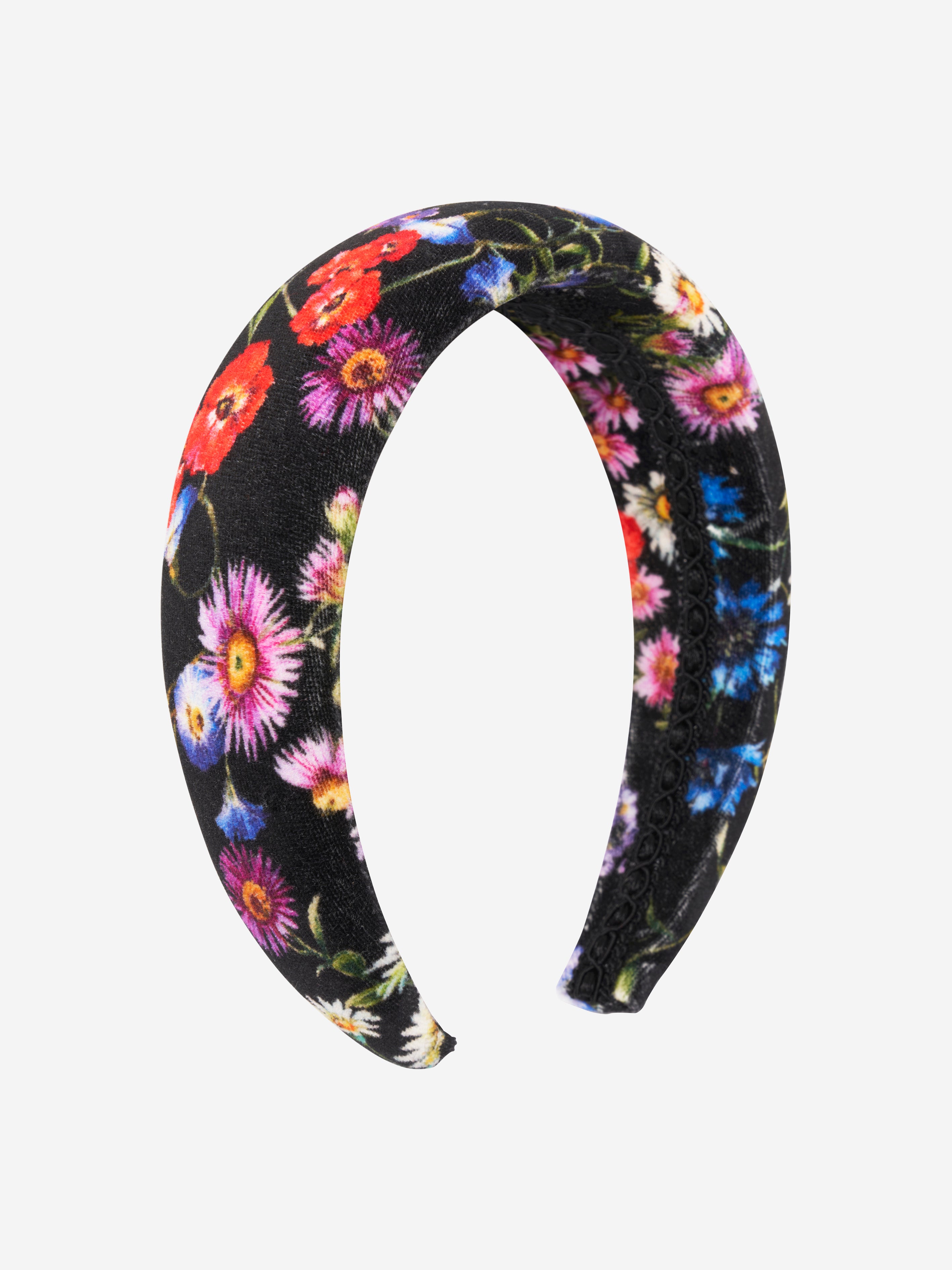 Dolce & Gabbana Babies' Girls Floral Headband In Black