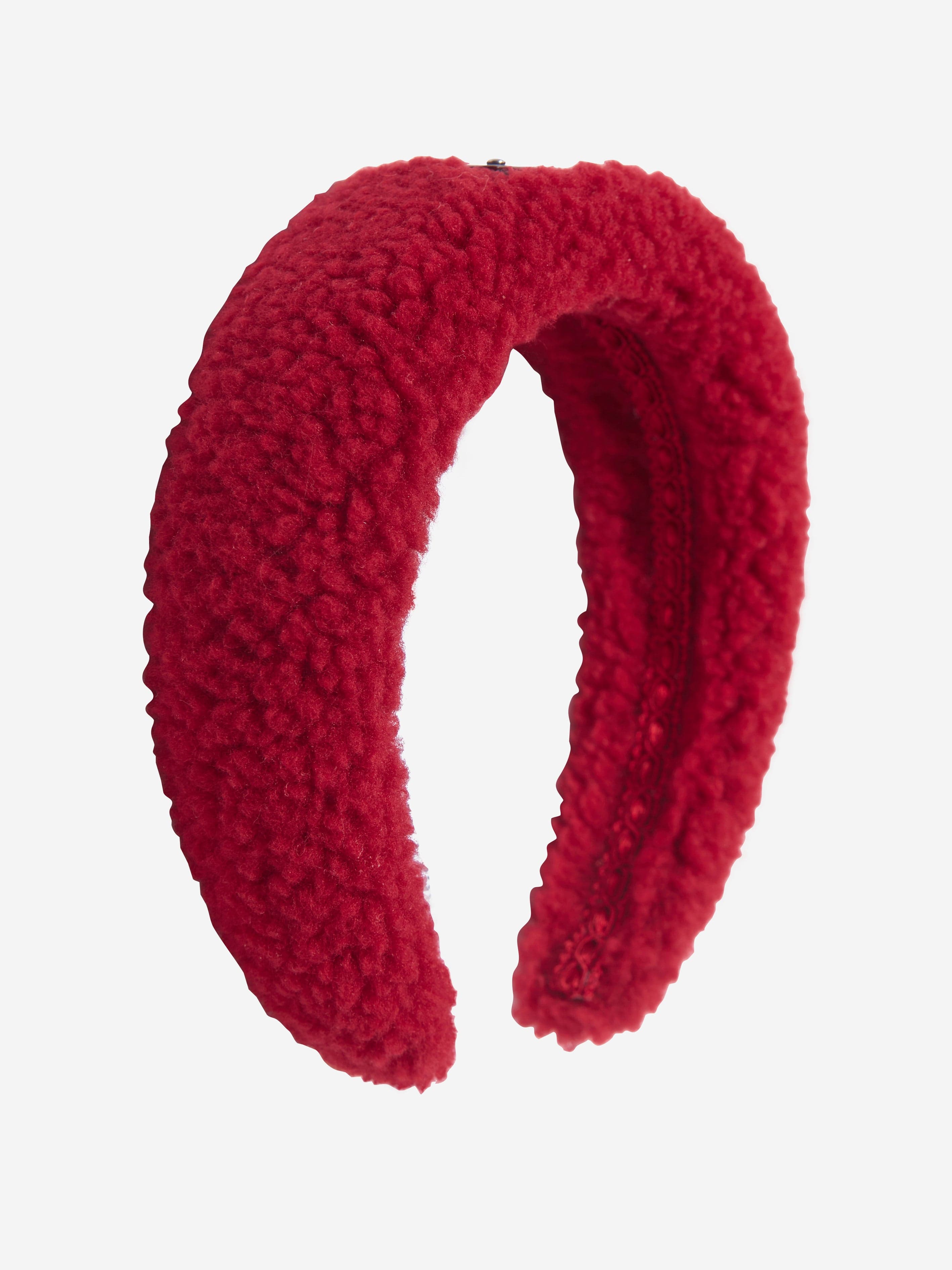 Dolce & Gabbana Babies' Girls Teddy Shearling Headband In Red