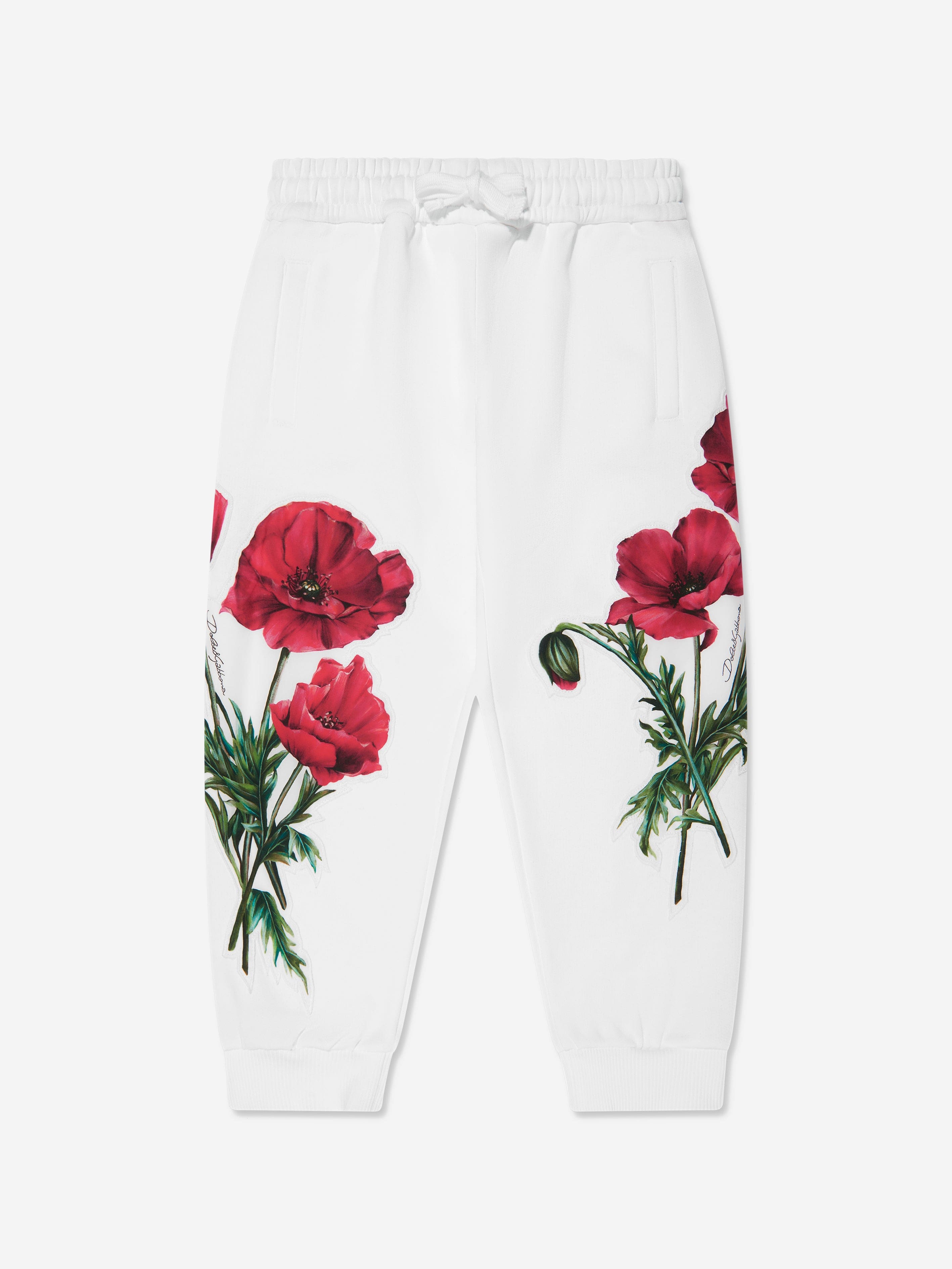 Dolce & Gabbana Babies' Girls Poppy Joggers In White