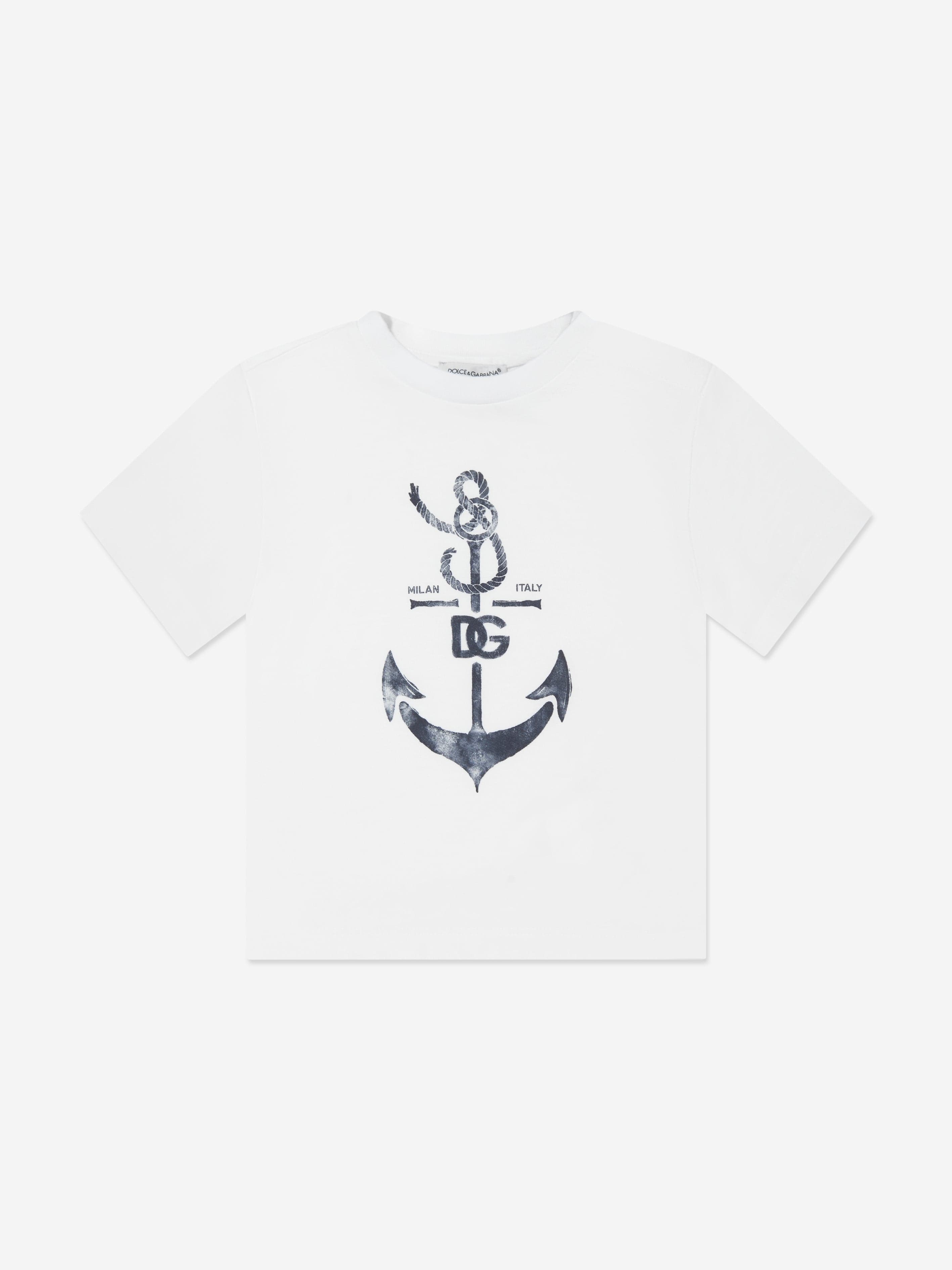 Dolce & Gabbana Baby Boys Anchor T-shirt In Neutral