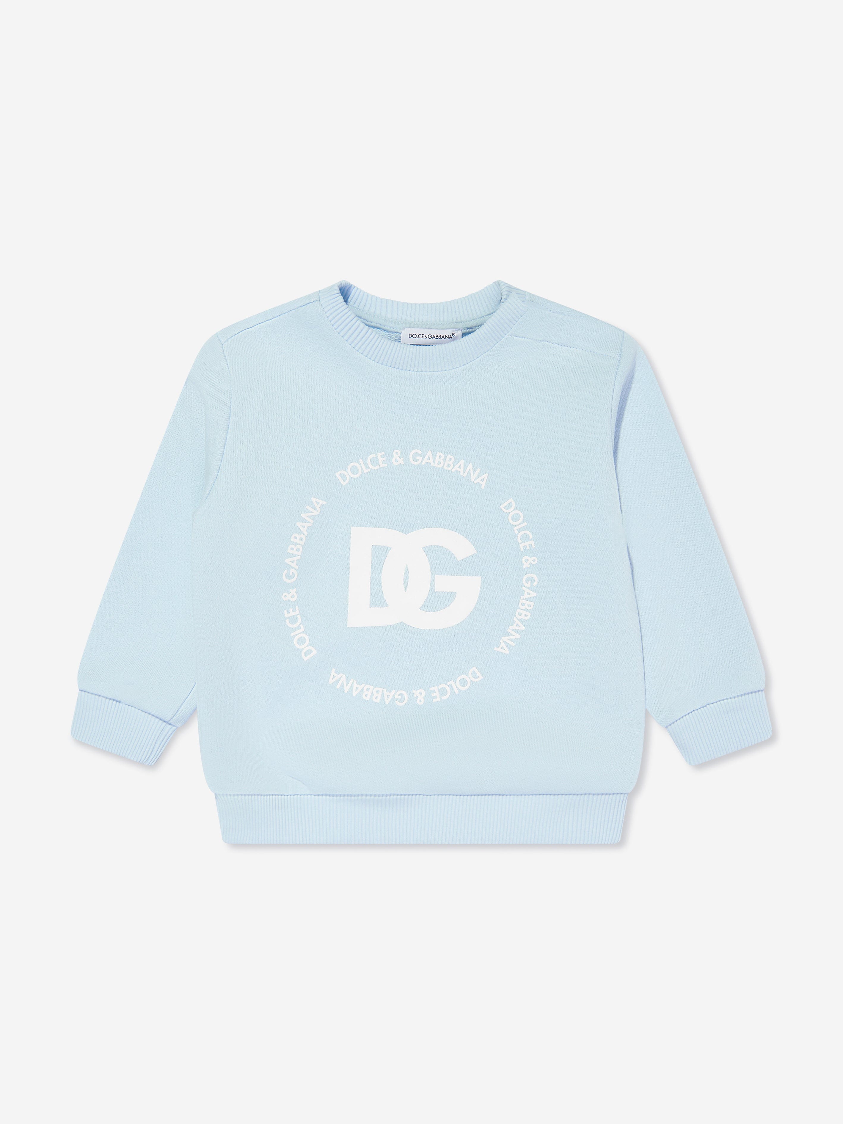 Dolce & Gabbana Baby Boys Logomania Sweatshirt In Blue