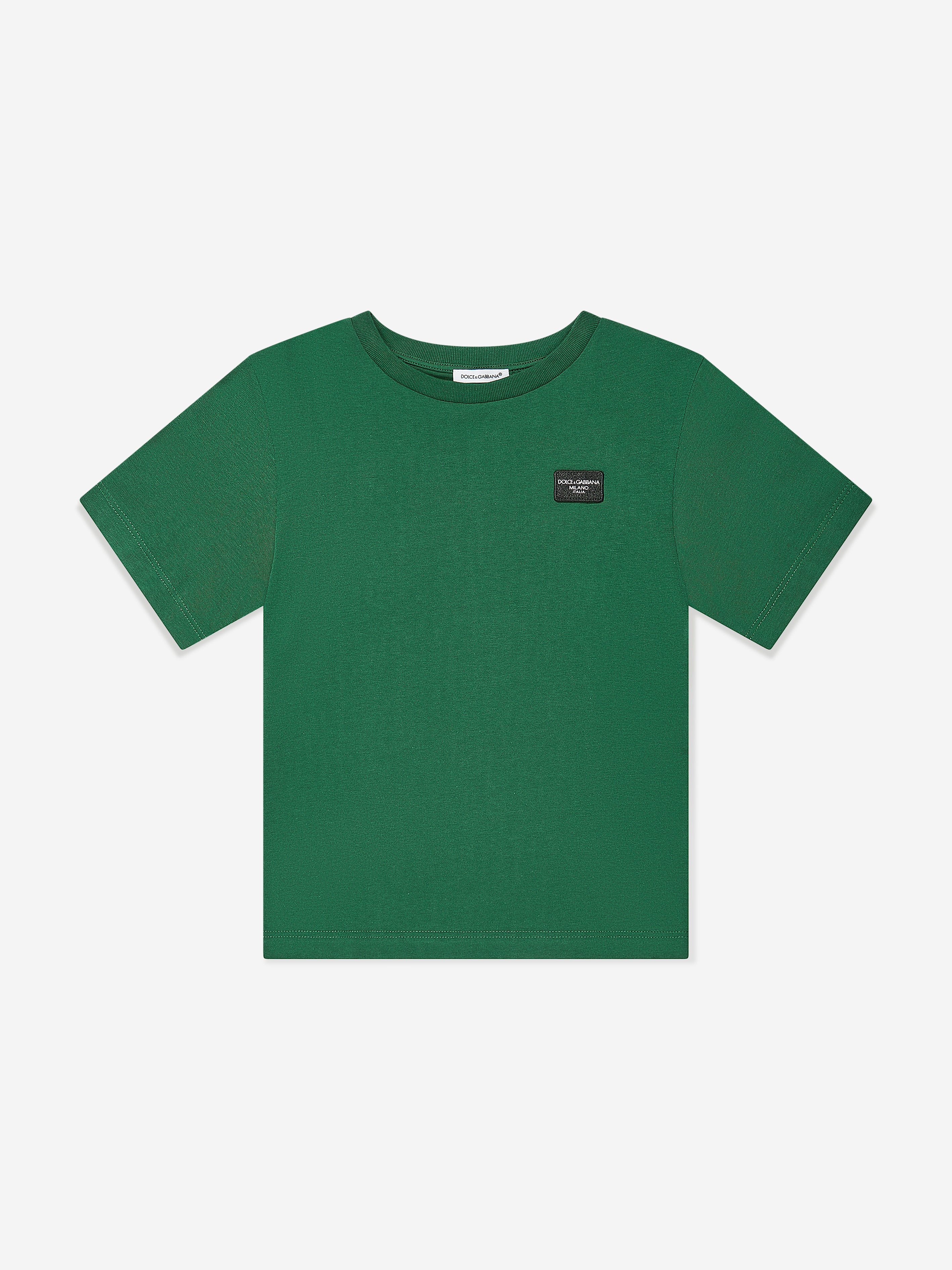 Dolce & Gabbana Babies' Boys Logo Labelled T-shirt In Green
