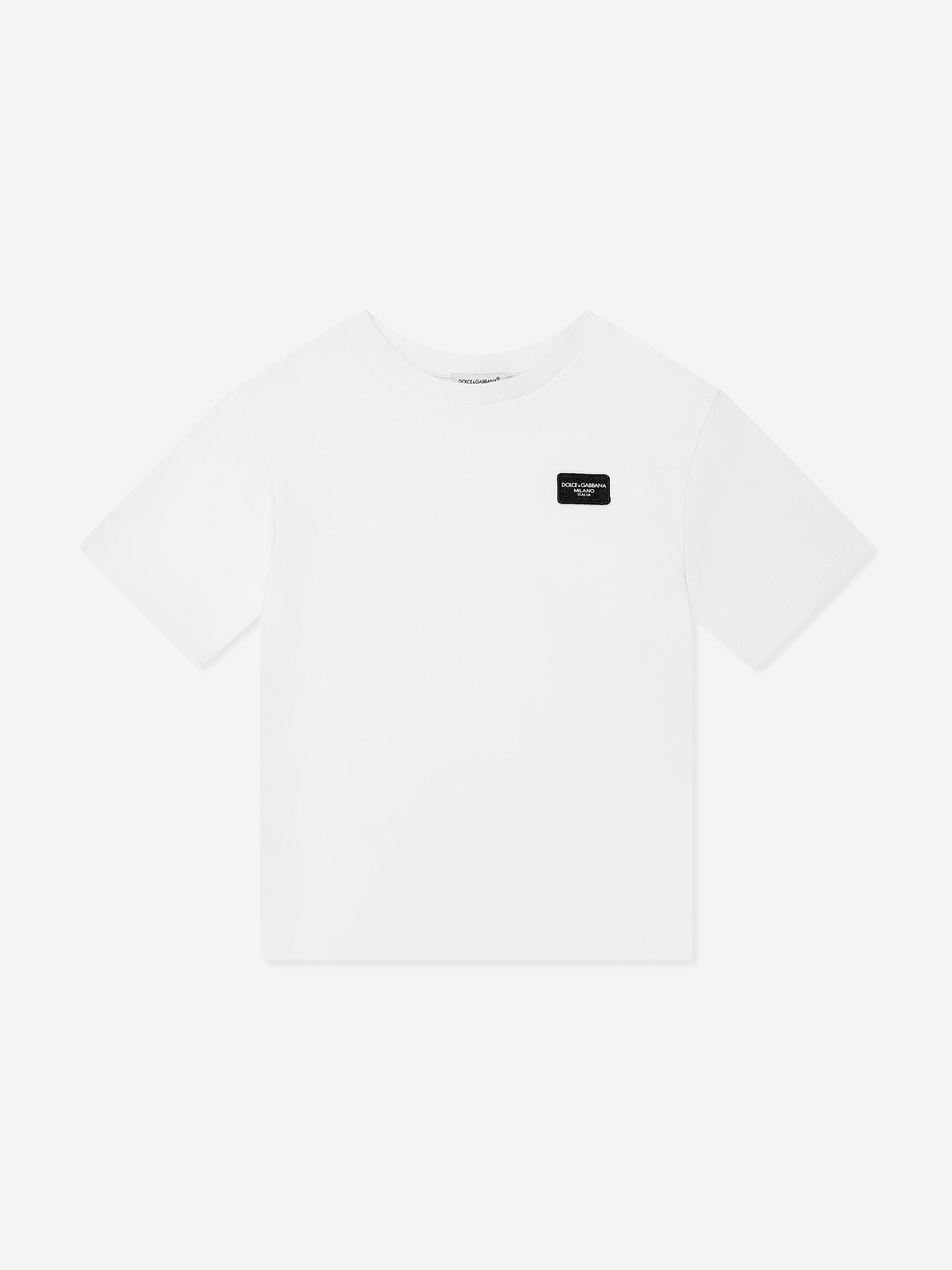 Dolce & Gabbana Kids' Boys Logo Labelled T-shirt In White