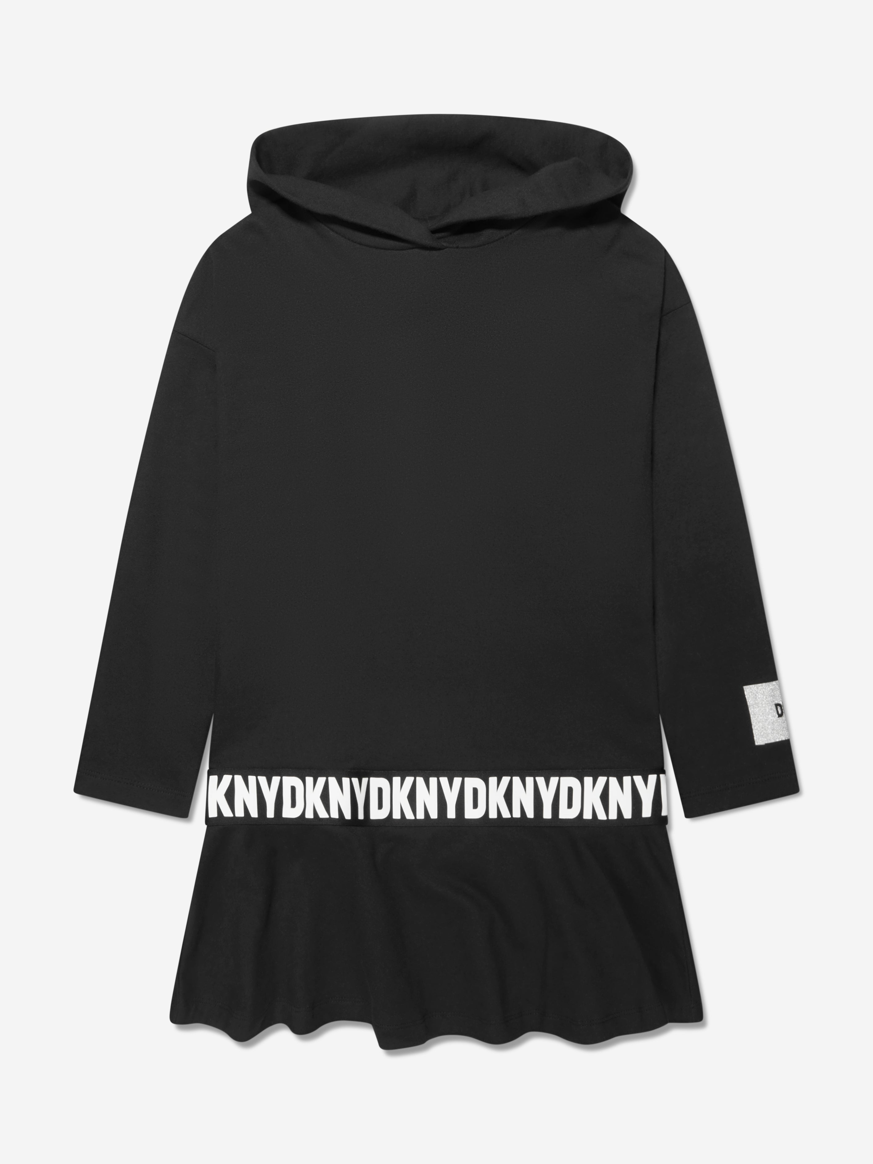 Dkny Kids' Girls Hooded Dress In Black