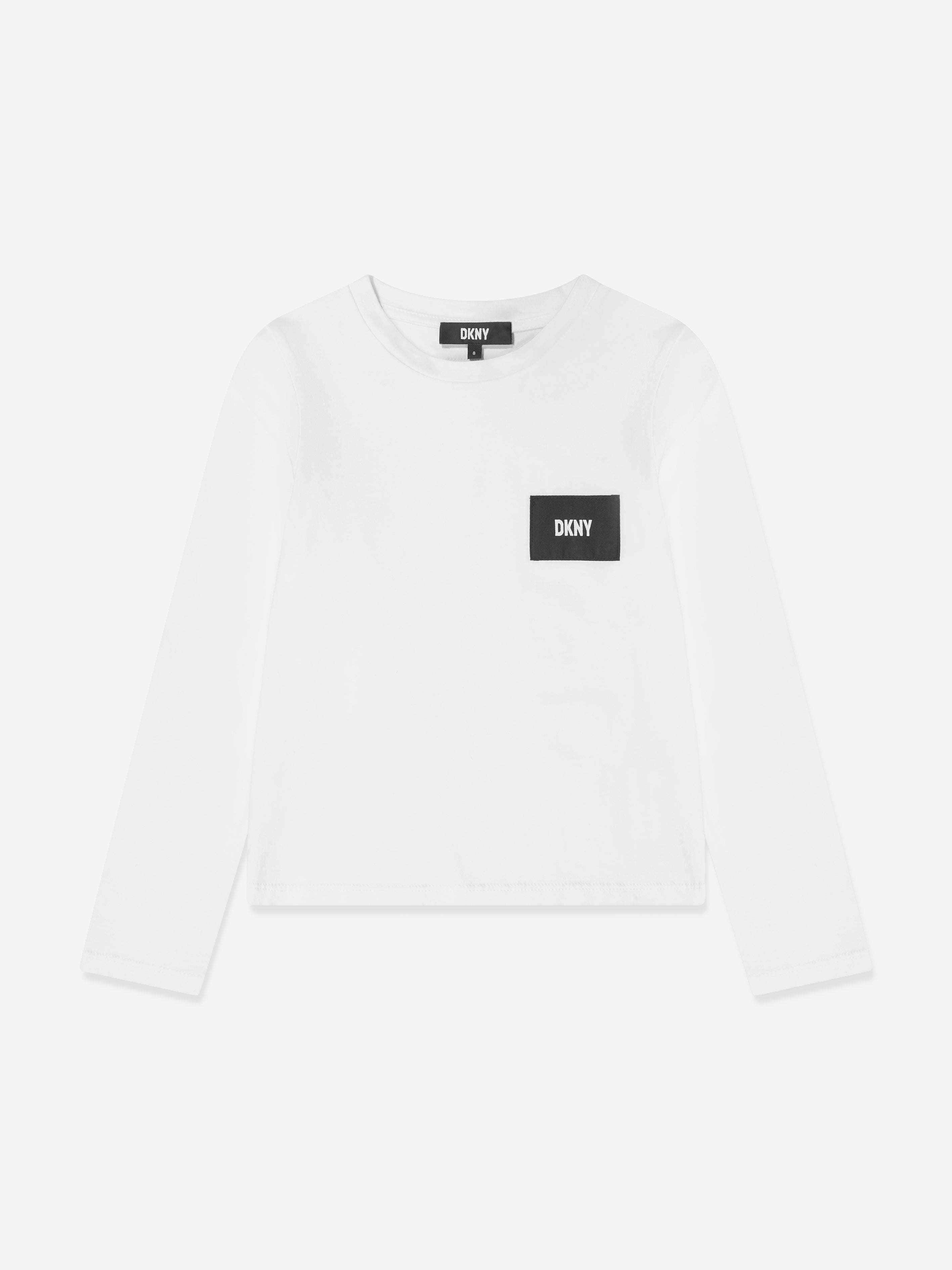 Dkny Babies' Girls Long Sleeve Logo T-shirt In White