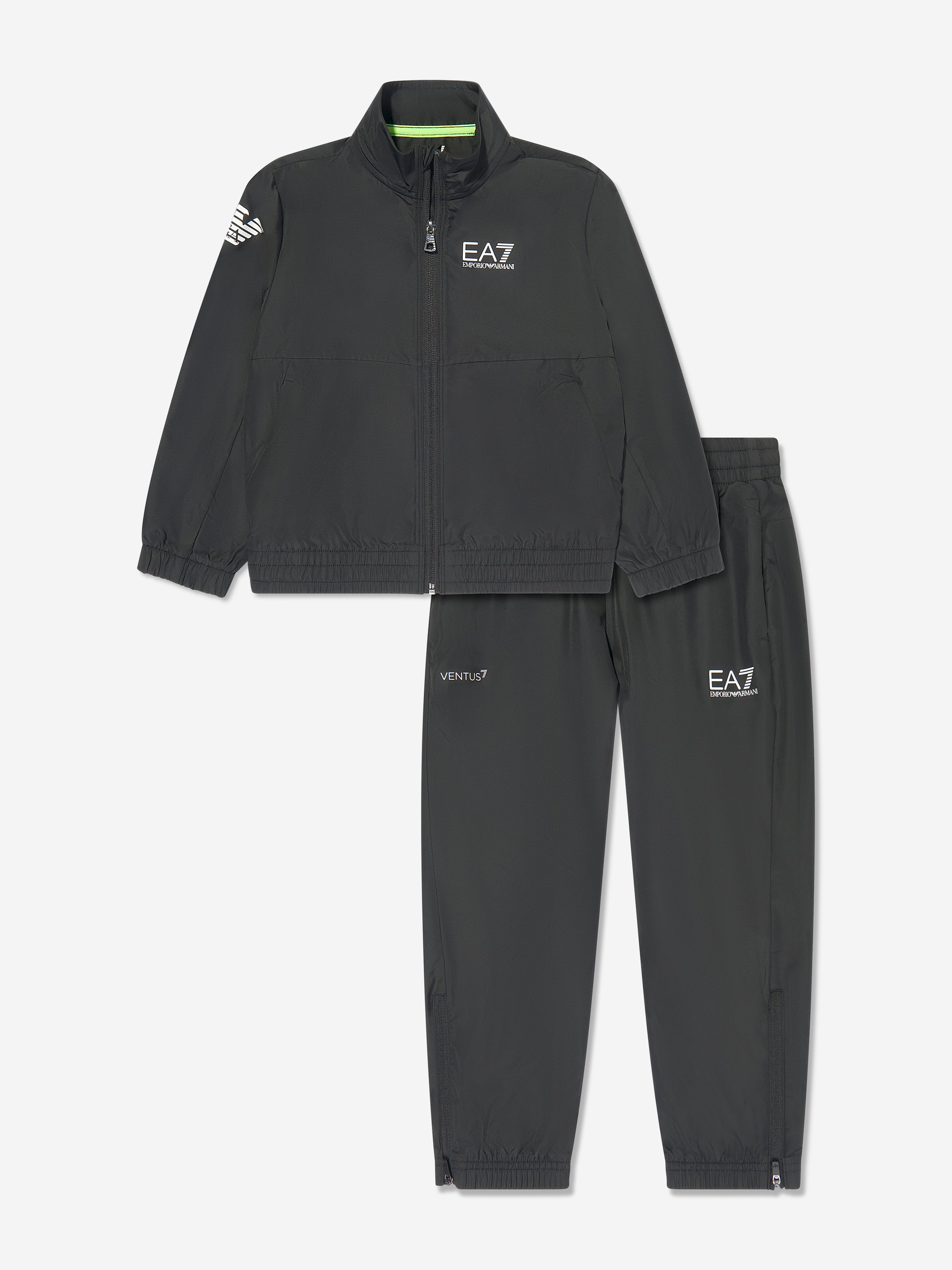 Ea7 Babies' Boys Athletic Tracksuit In Black