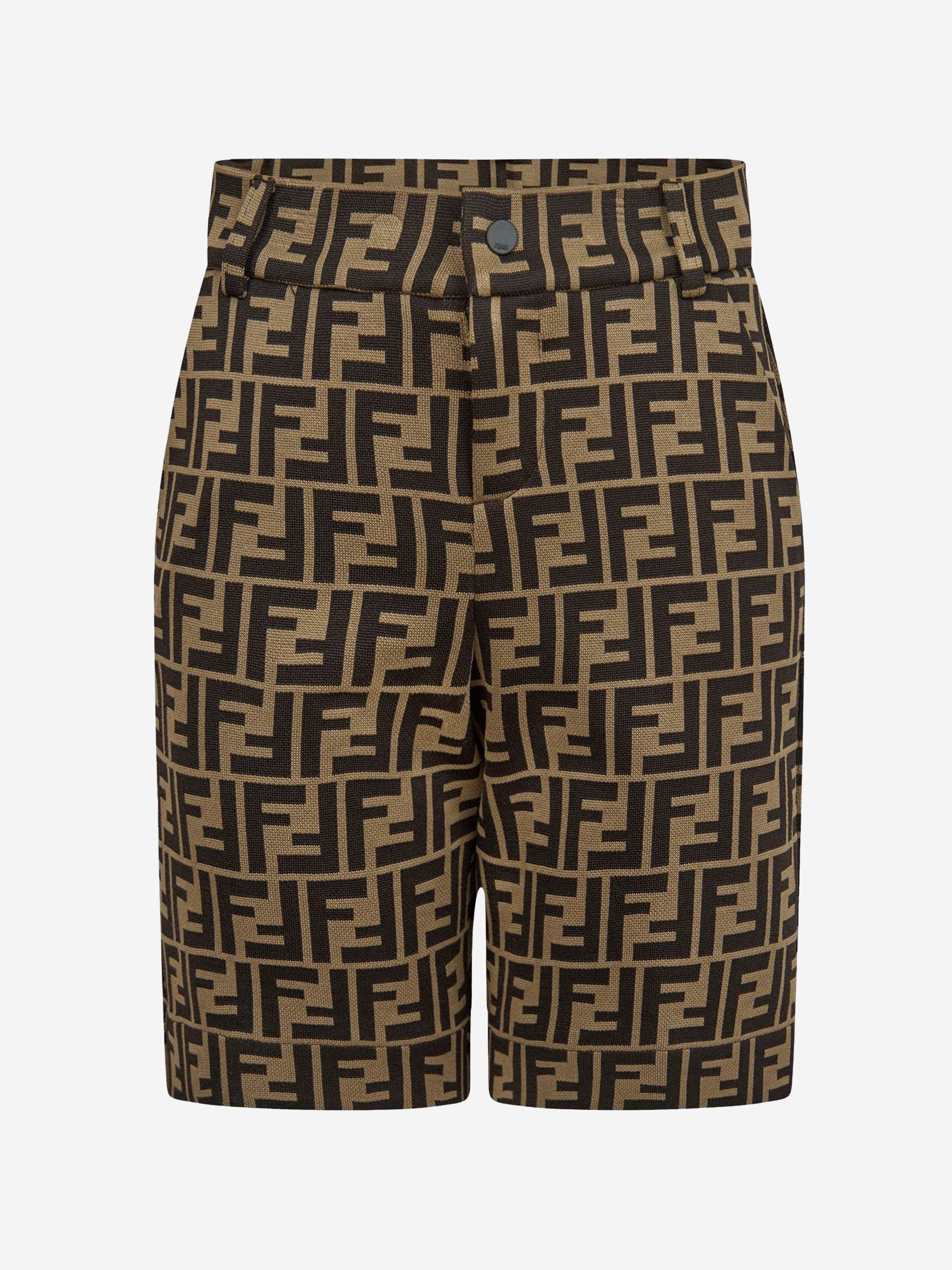 Fendi Kids' Boys Shorts 8 Yrs Brown