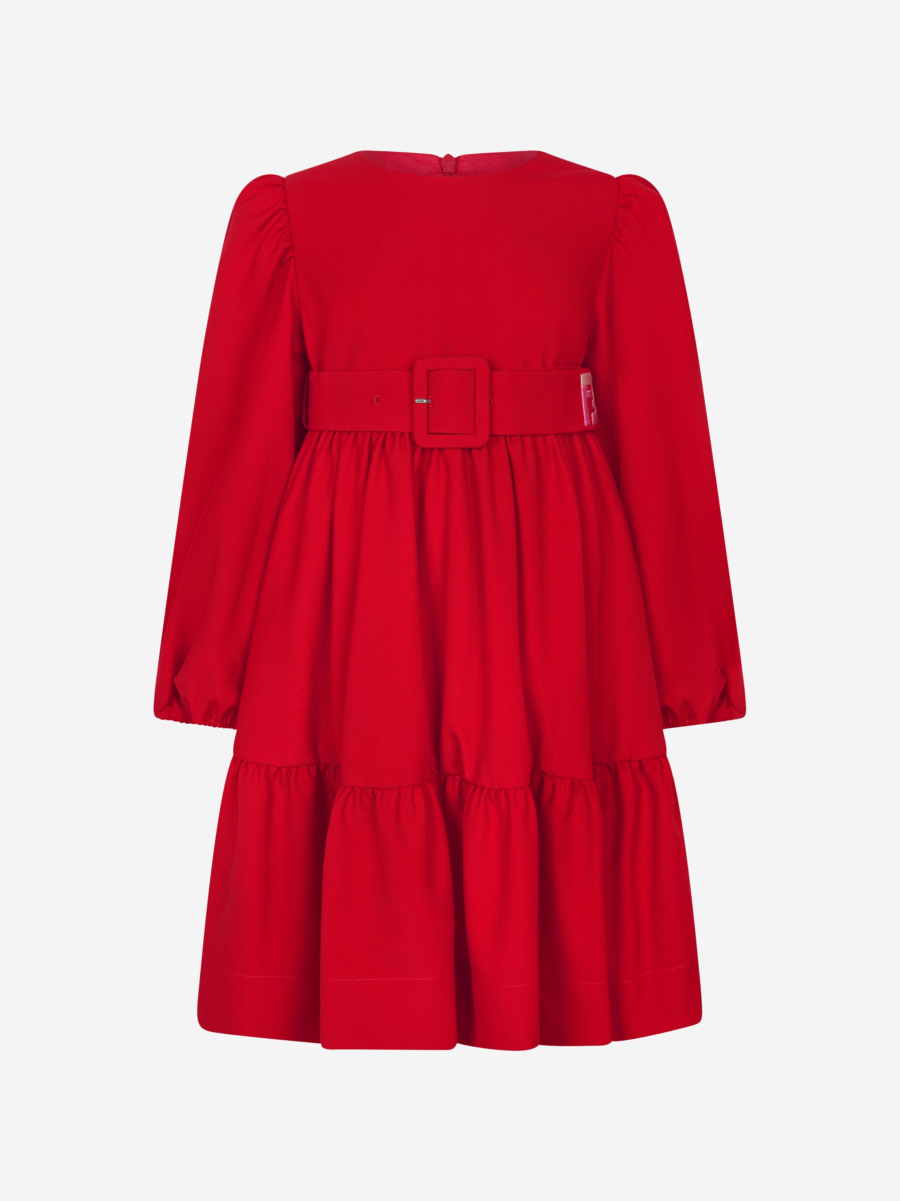 Fendi Kids' Girls Dress 6 Yrs Red