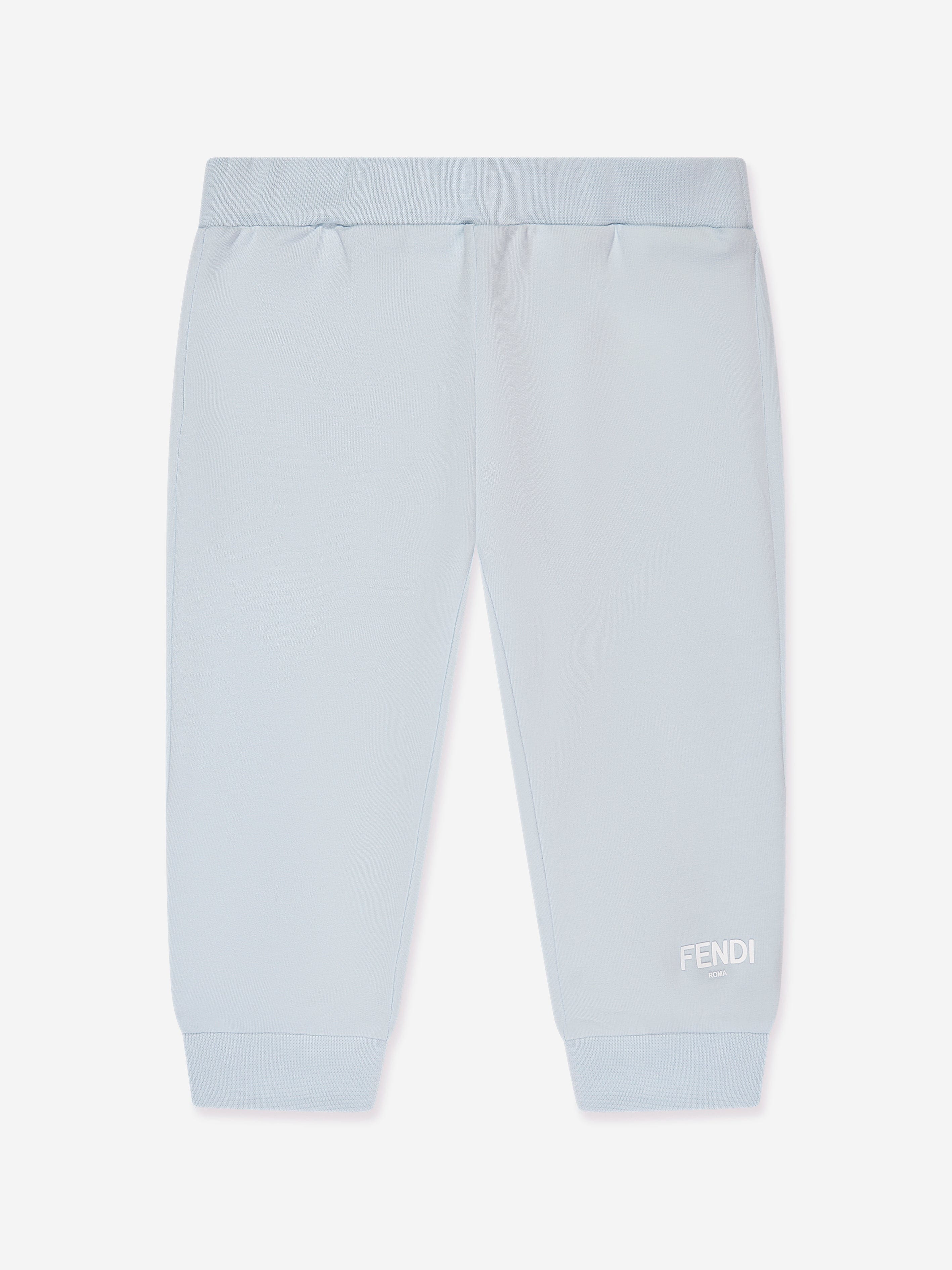 Fendi Baby Logo Joggers In Blue