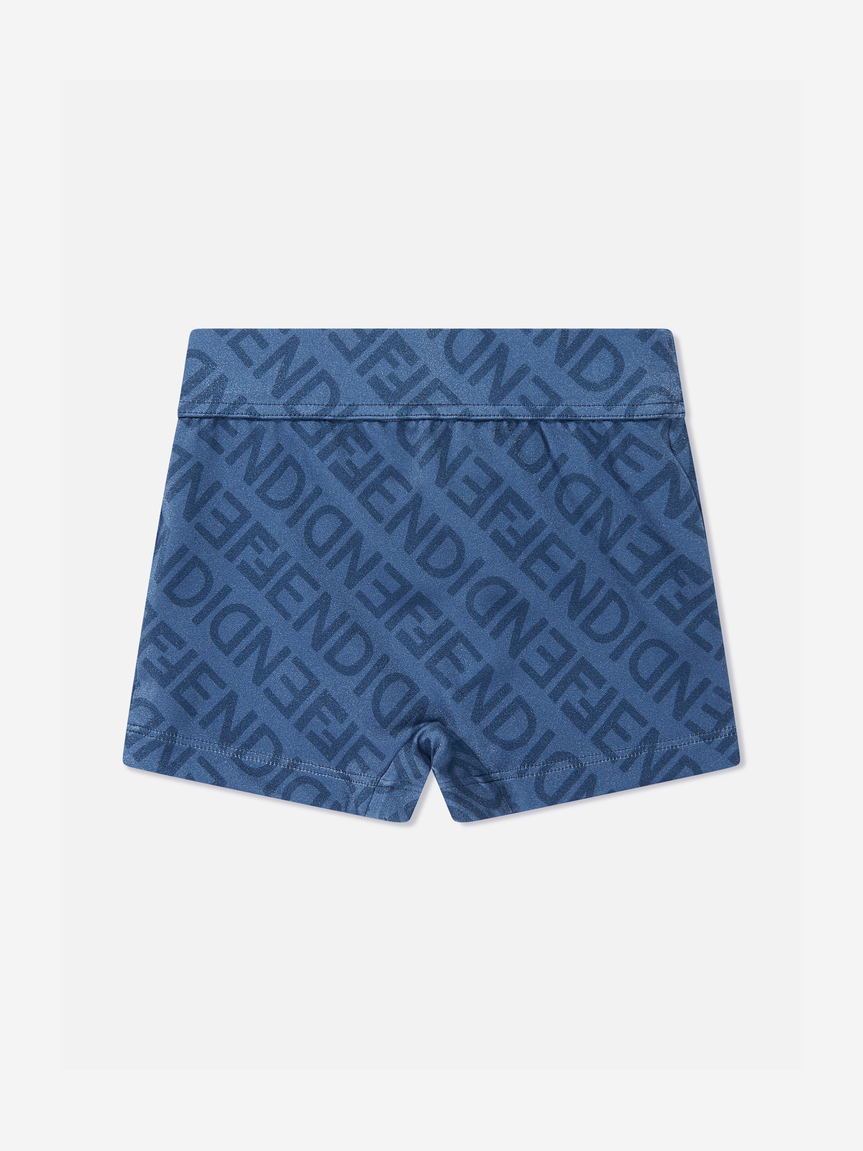 Fendi Babies' Boys Ff Logo Swim Shorts In Blue