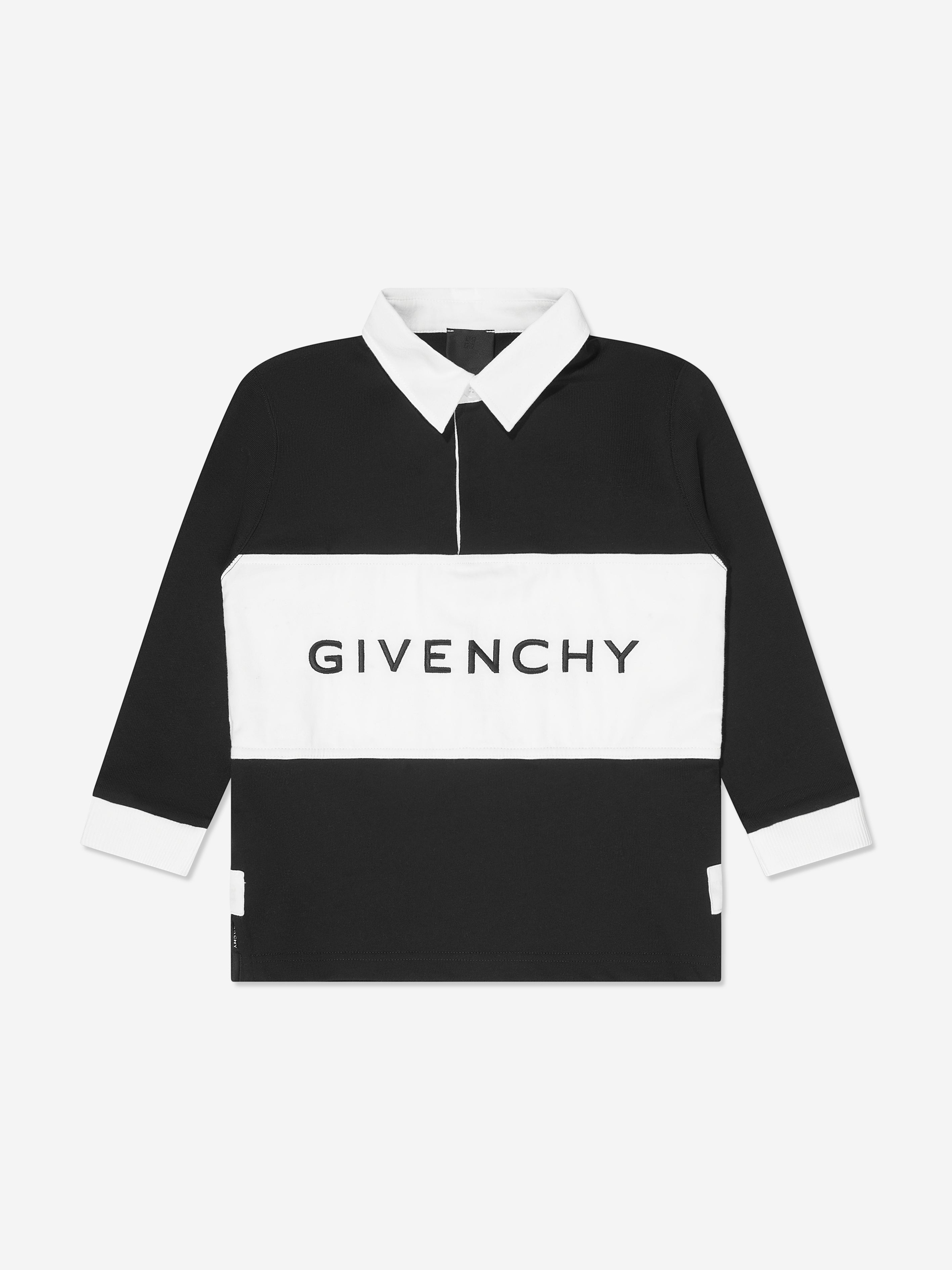 Givenchy Kids' Boys Logo Rugby Shirt In Black