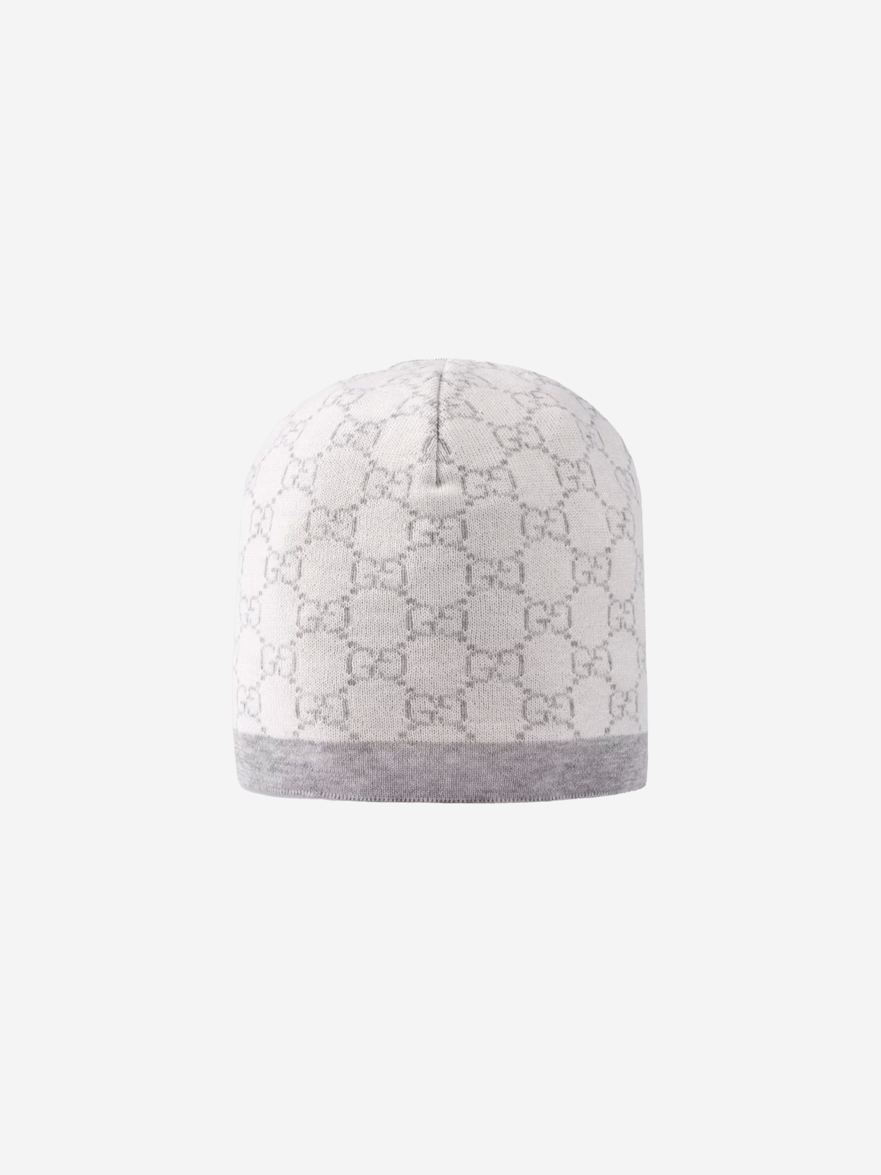 Gucci Baby Unisex Wool Hat 6 - 12 Mths Grey In Gray